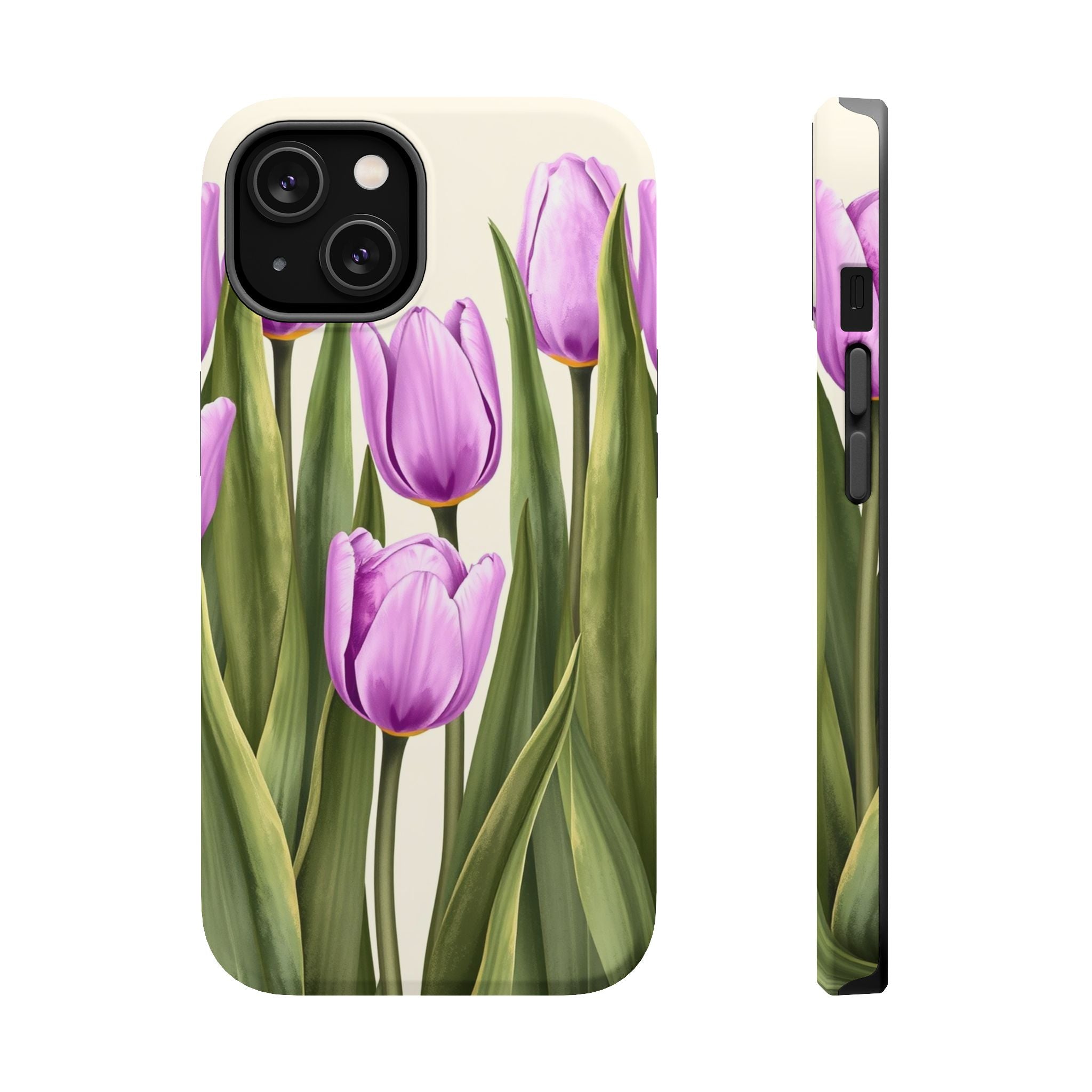 iPhone Tulip Row Electric Art 14 Bold Modern Everyday Snap Case · iPhone Case