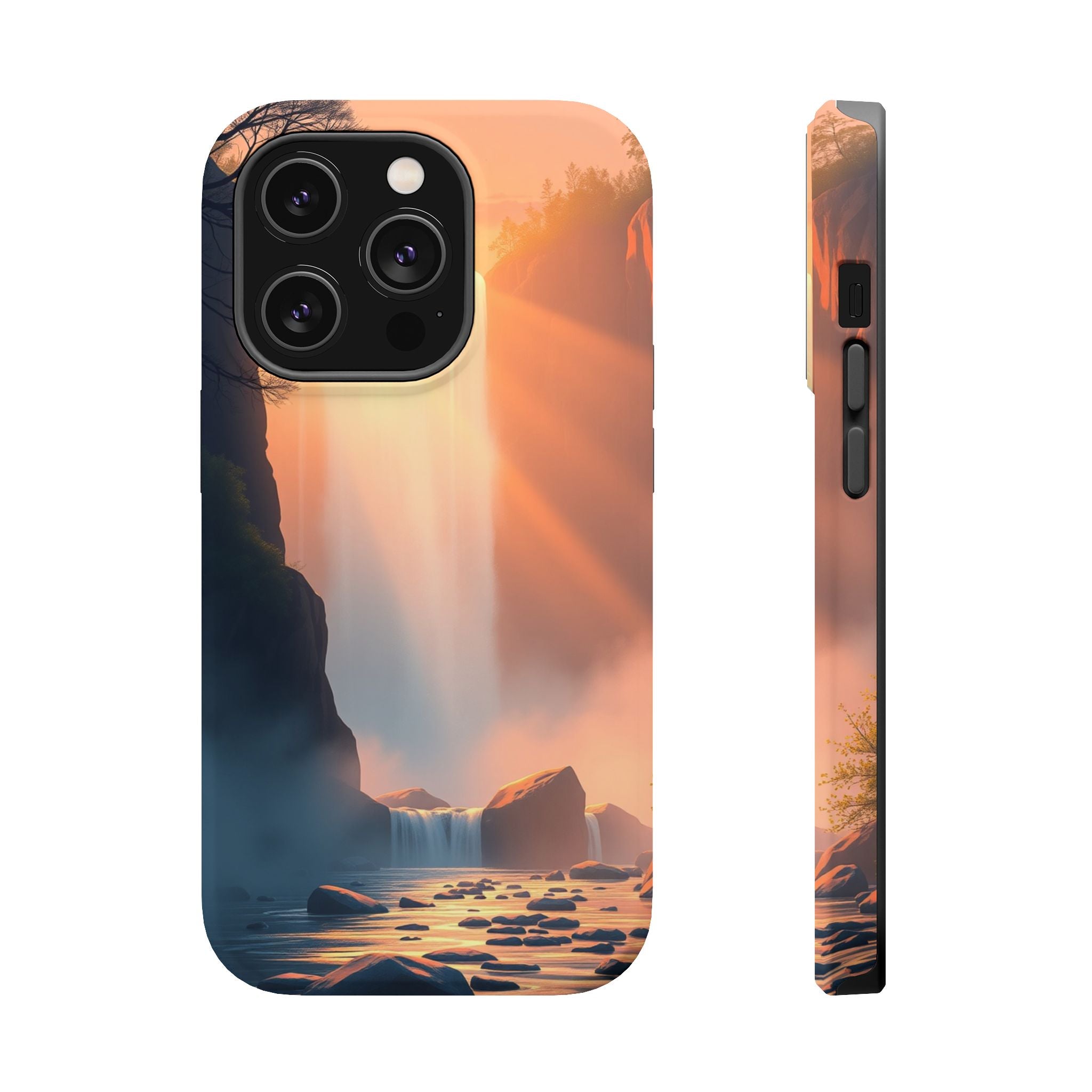 iPhone Waterfall Mist Bold Art 17 Bold Modern Everyday Snap Case · iPhone Case