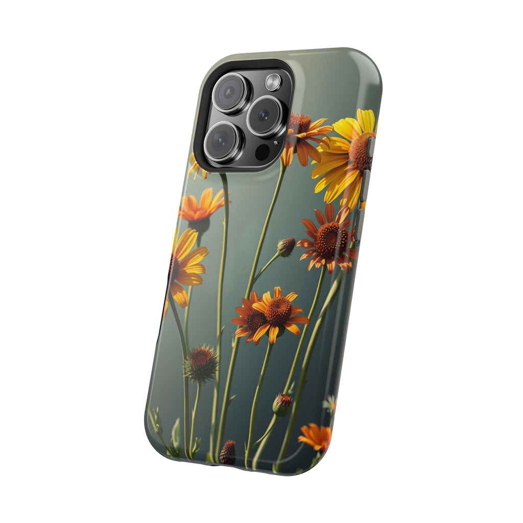 iPhone Mustard And Rust Wildflower Bunch Slim Everyday iPhone Designer · iPhone