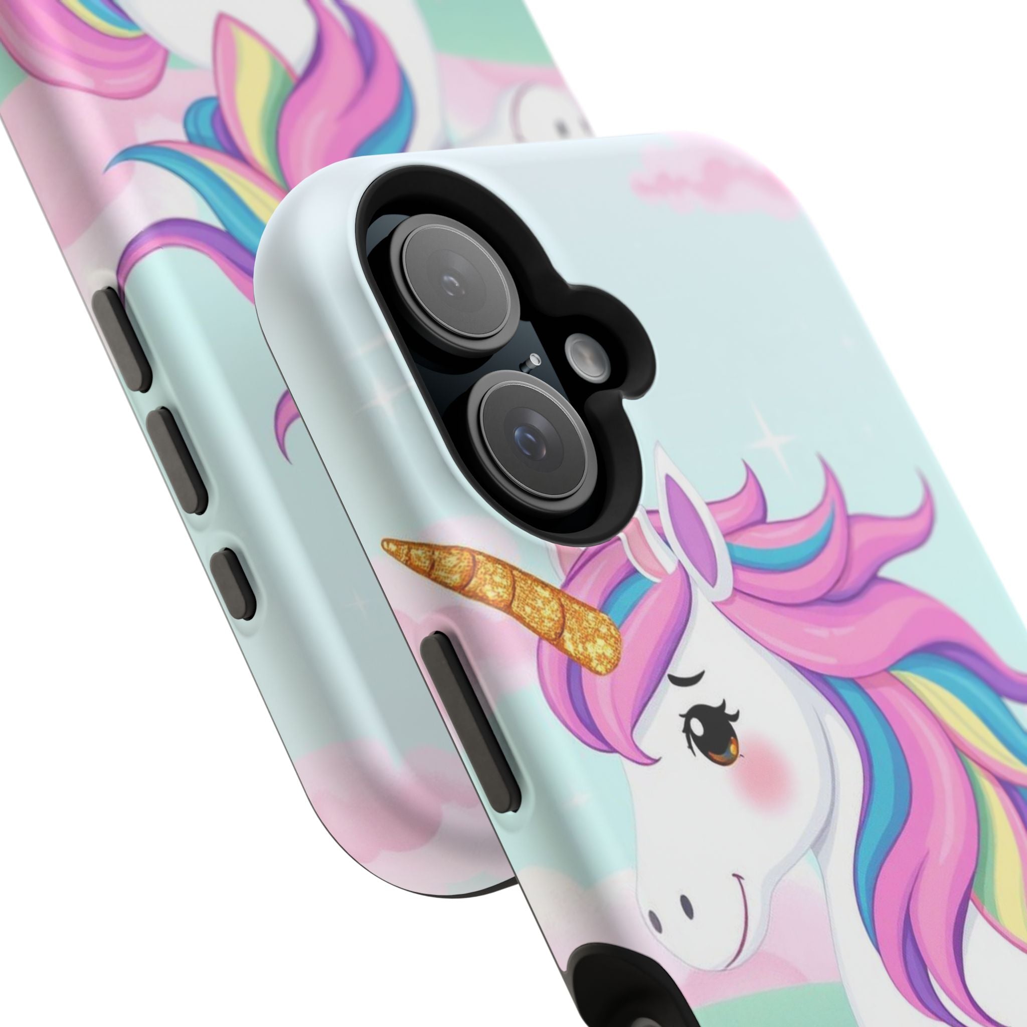iPhone Rainbow Unicorn Kids Fun Soft iPhone Phone Case Gift Finish · iPhone Case