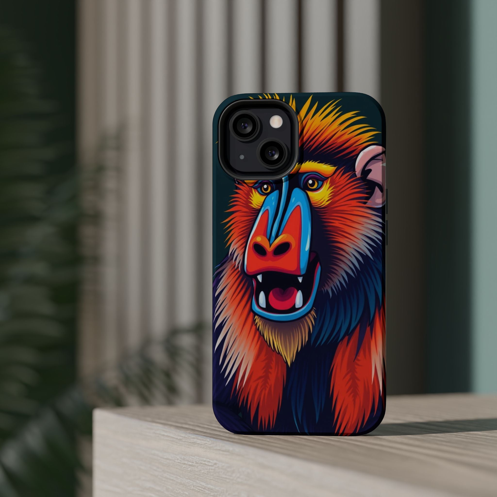 iPhone Mandrill Colorful Face Kids Fun iPhone Phone Case Gift Slim · iPhone Case