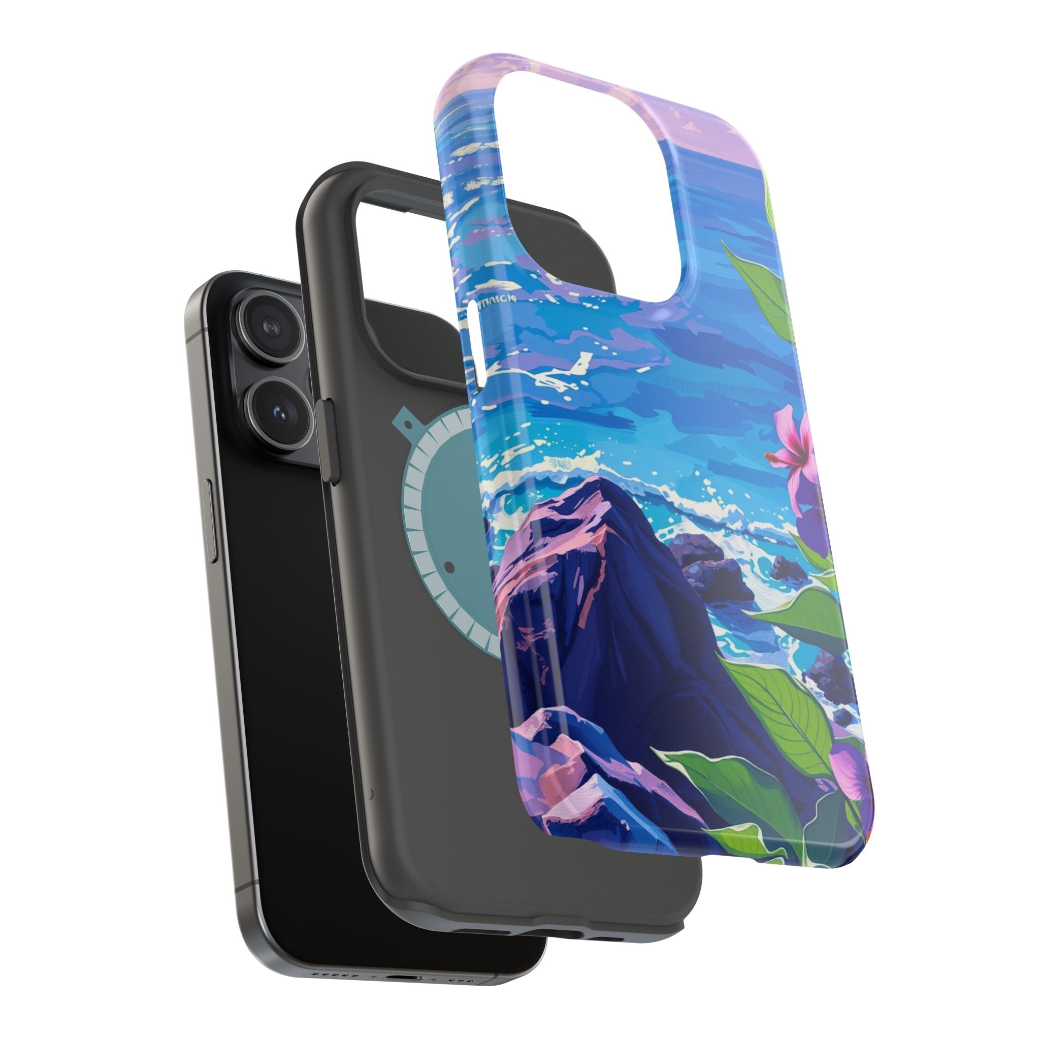 iPhone Hibiscus Coast Enchanted Art Slim Everyday Designer Case · iPhone Case