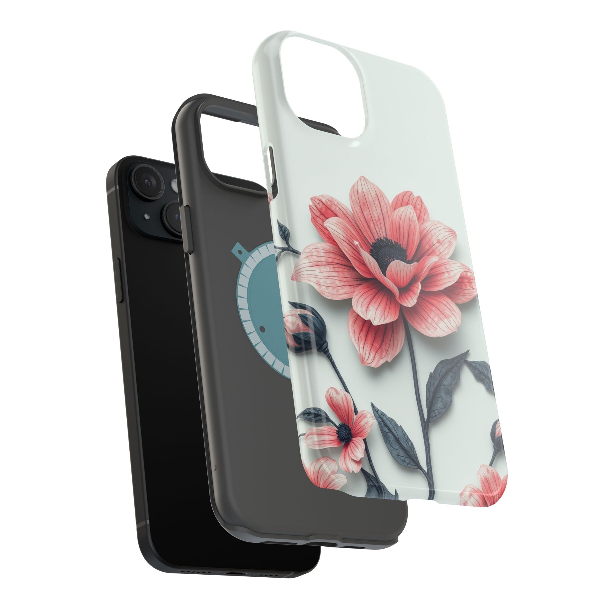 iPhone Dreamy Floral Ink Wash Design Slim Everyday iPhone 12 Designer · iPhone C