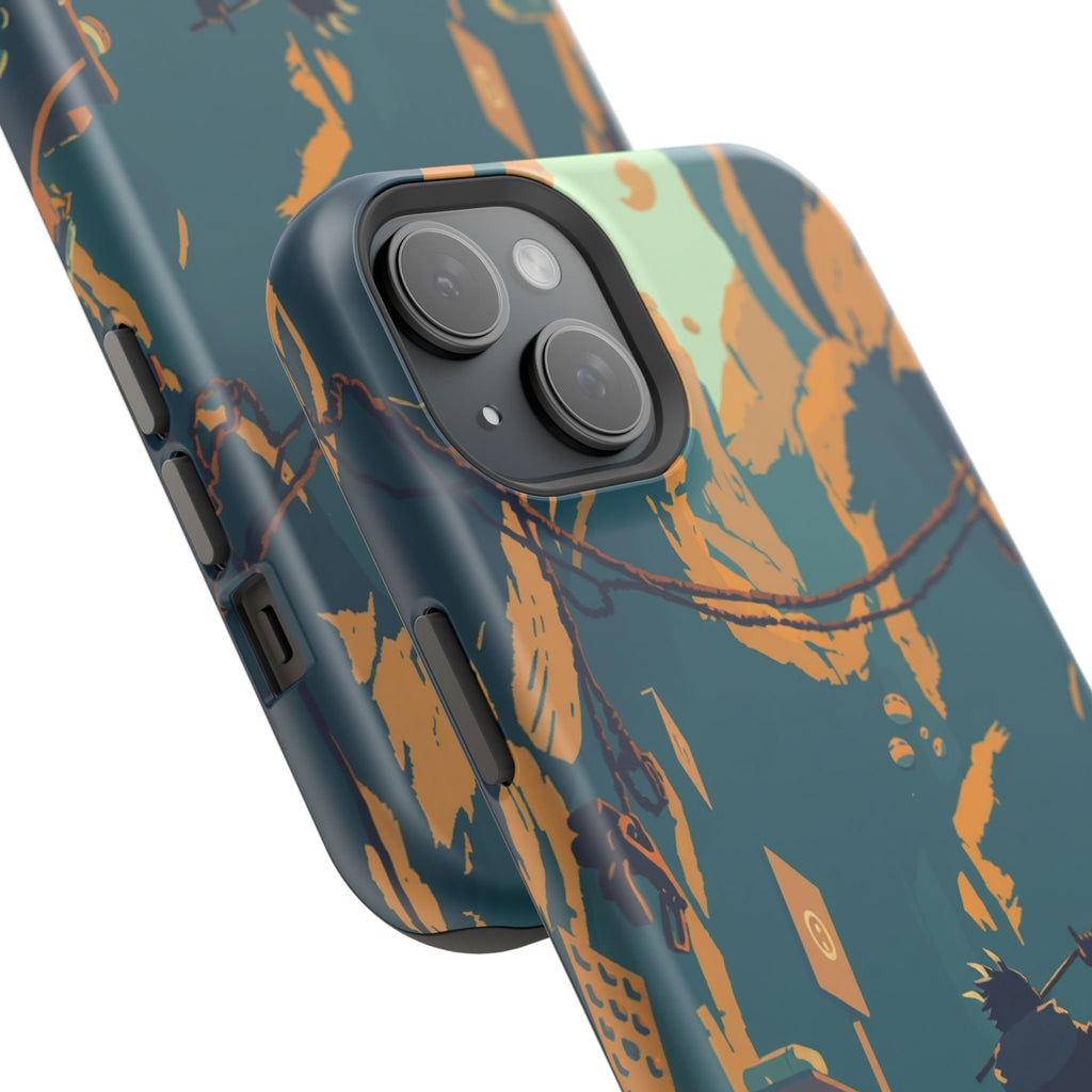 iPhone Mustard And Rust Unhinged in a Cute Way Soft Finish Everyday Case · iPhon