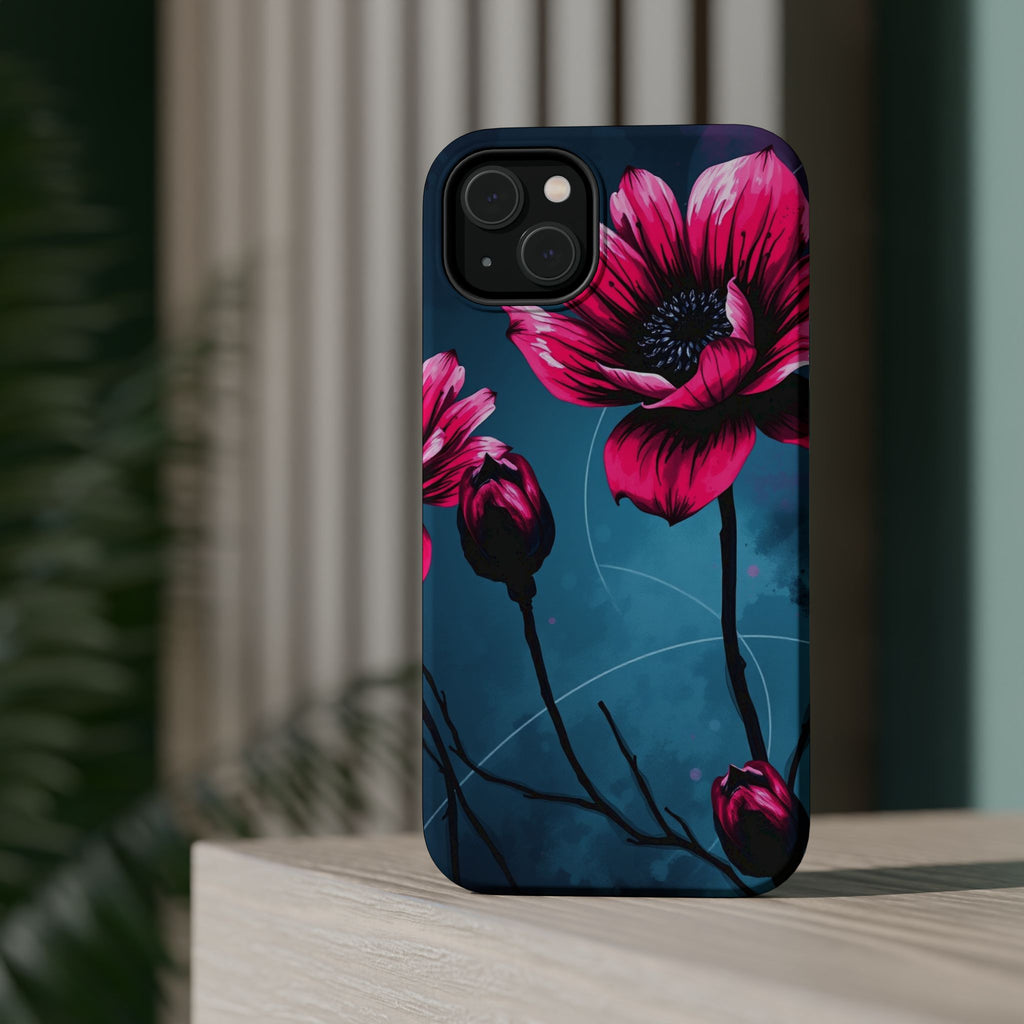 iPhone Floral Ink Wash Bold Art Slim Everyday Designer Case · iPhone Case
