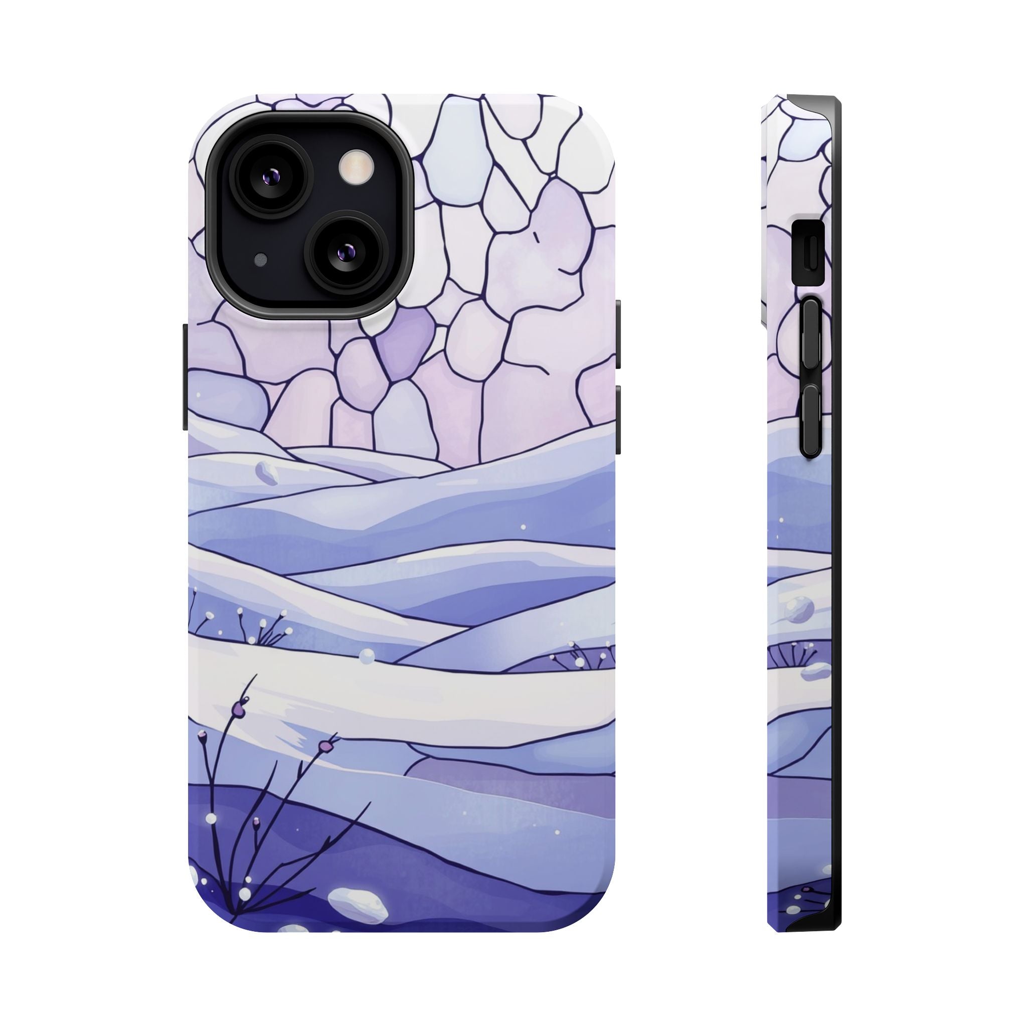 iPhone Snow Field Electric Art 11 Bold Modern Everyday Snap Case · iPhone Case