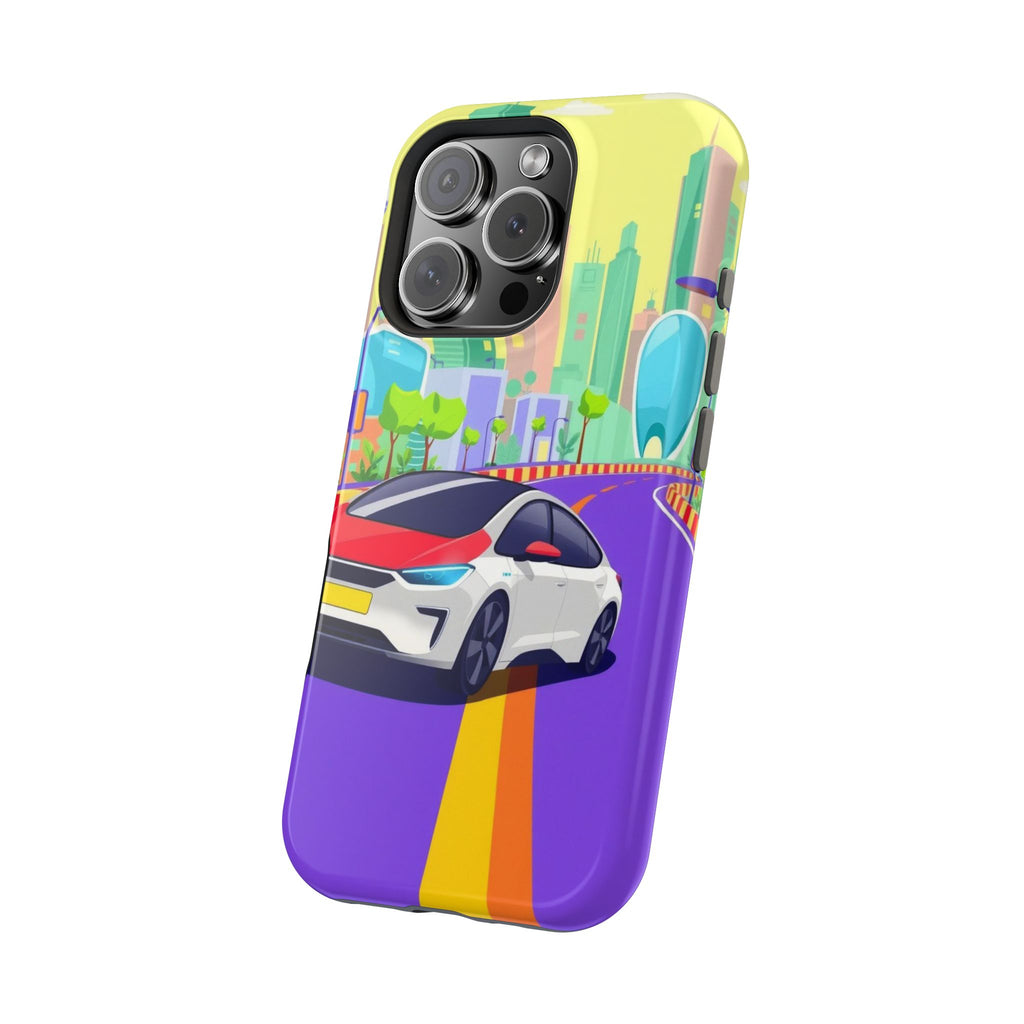 iPhone Electric Car Future Kids Fun Phone Case Gift Slim Snap Case · iPhone Case