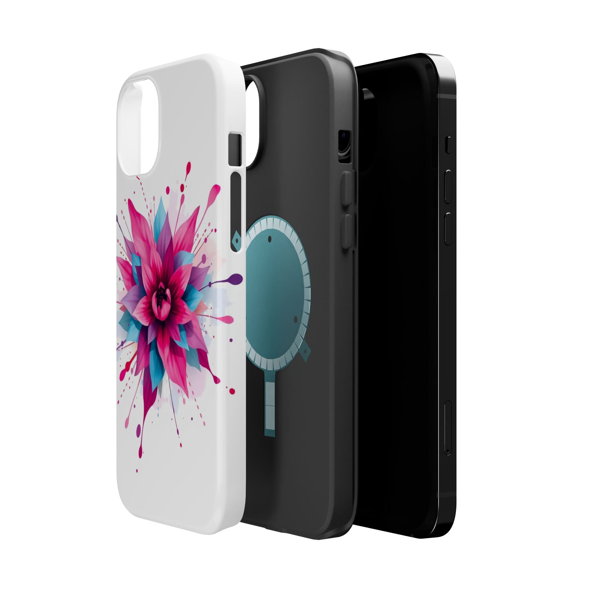 iPhone Floral Watercolor Splash Electric Art Slim iPhone Everyday · iPhone Case