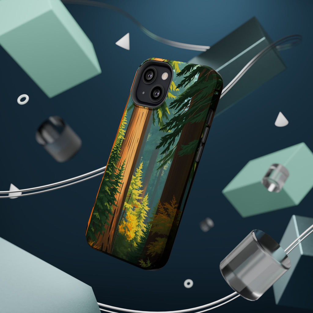 iPhone Redwood Forest Oil Painting Impressionist Clean iPhone Minimal · iPhone C