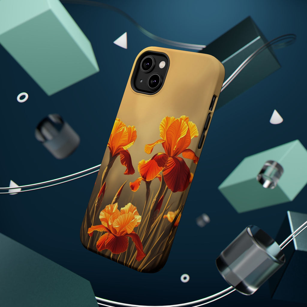 iPhone Iris Garden Gold Foil Luxury Slim Everyday Designer Case · iPhone Case