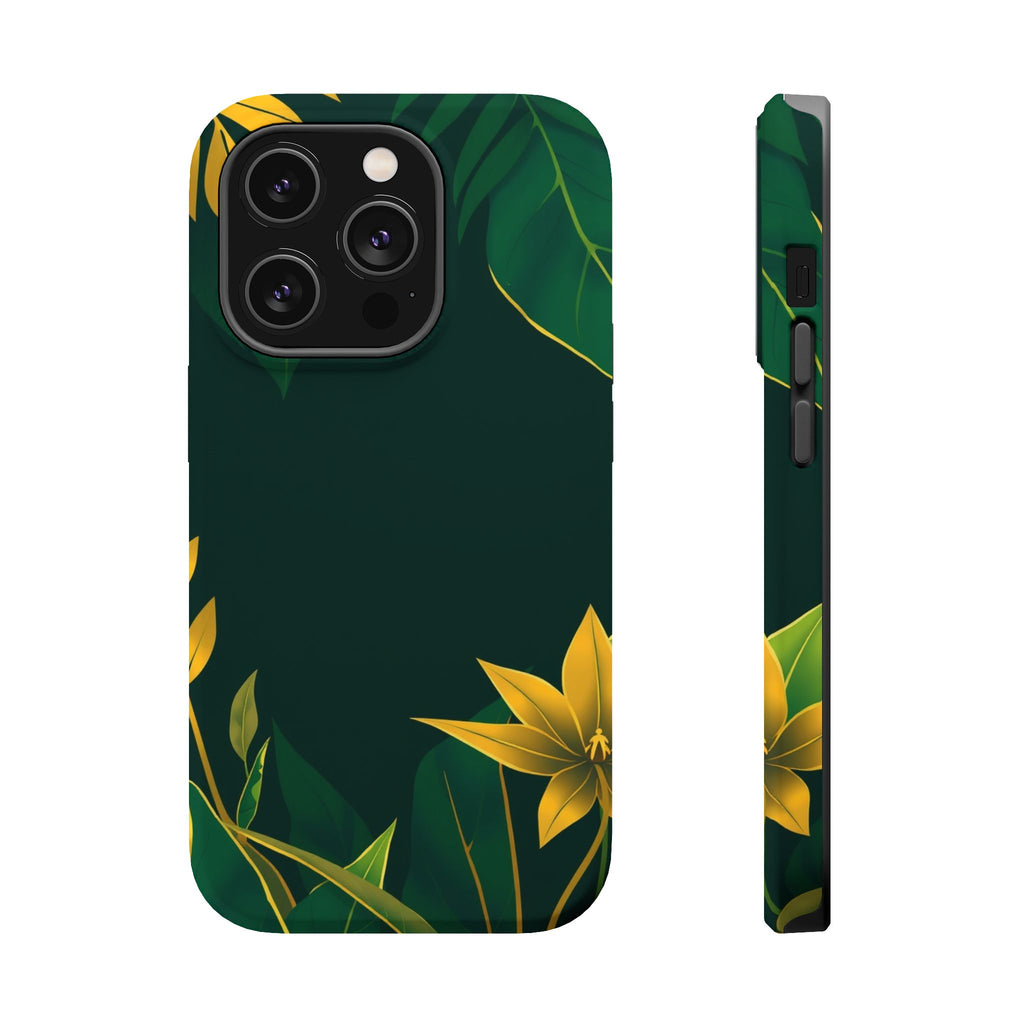 iPhone Jungle Floral Minimalist Line Art Slim Everyday Designer · iPhone Case