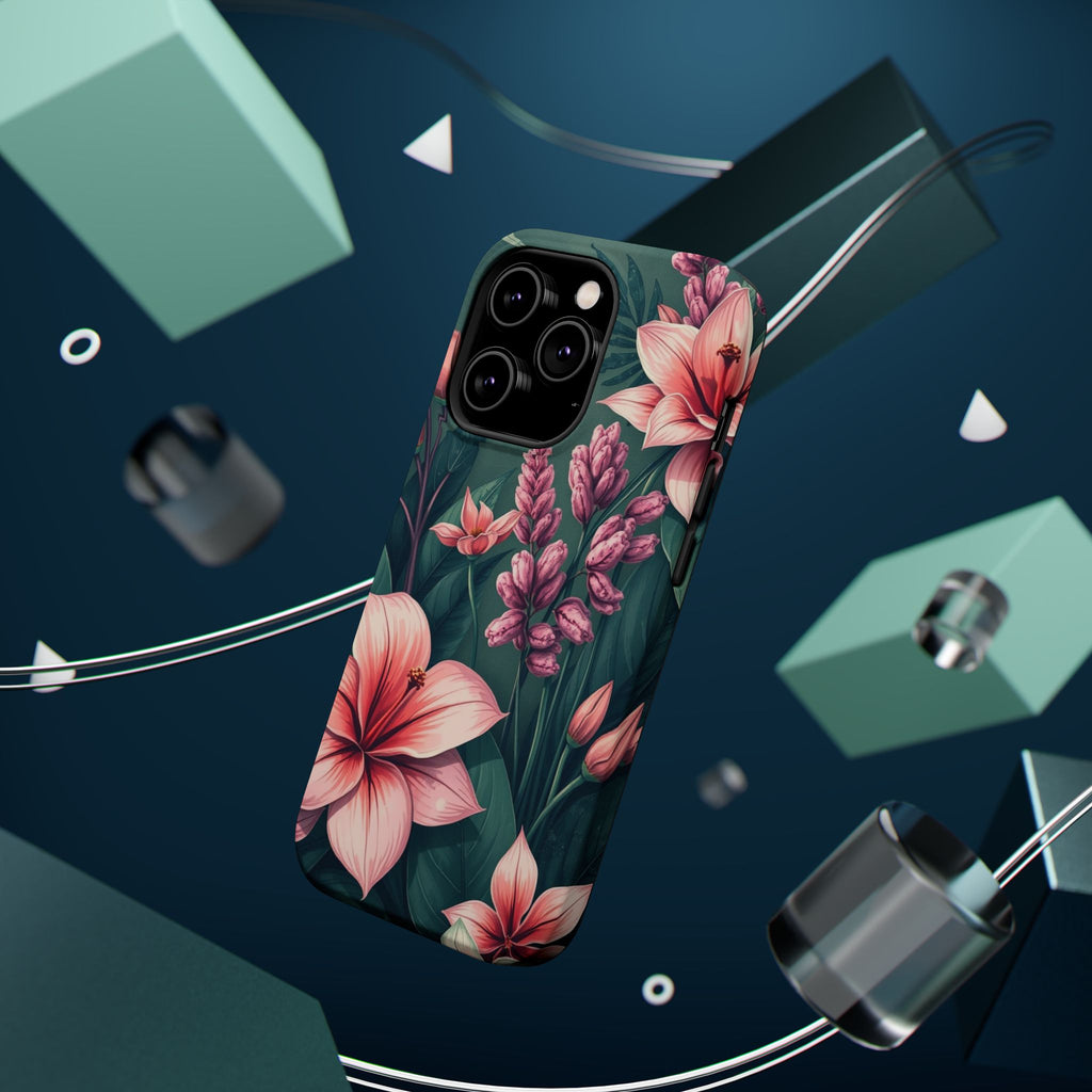 iPhone Mint And Blush Jungle Floral Slim Everyday Designer Case · iPhone Case