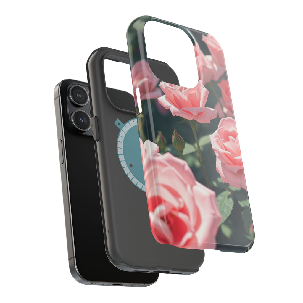 iPhone Mint And Blush Rose Garden Bold Modern Everyday Snap Case · iPhone Case