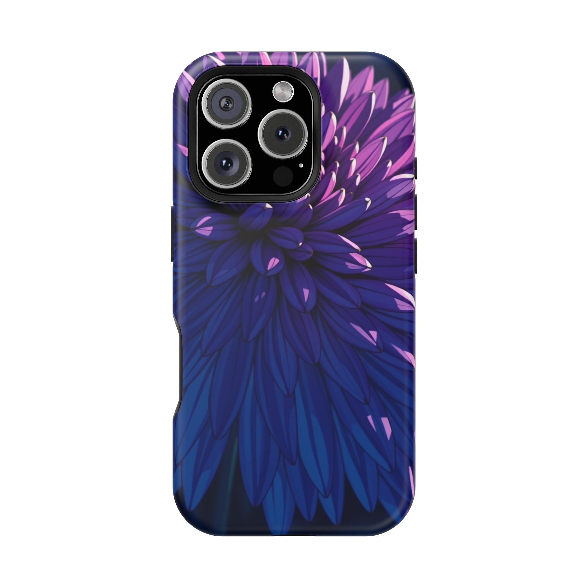 iPhone Indigo And Violet Chrysanthemum Classic Soft iPhone Finish · iPhone Case