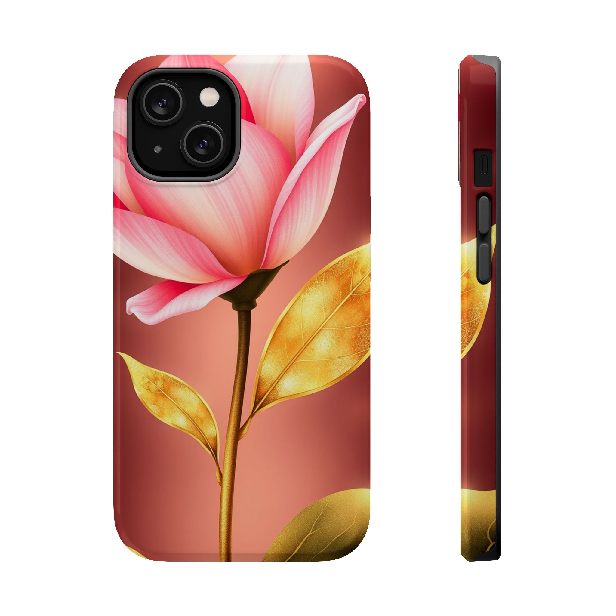 iPhone Dreamy Bloom and Leaf Design 14 Slim Everyday Designer Case · iPhone Case