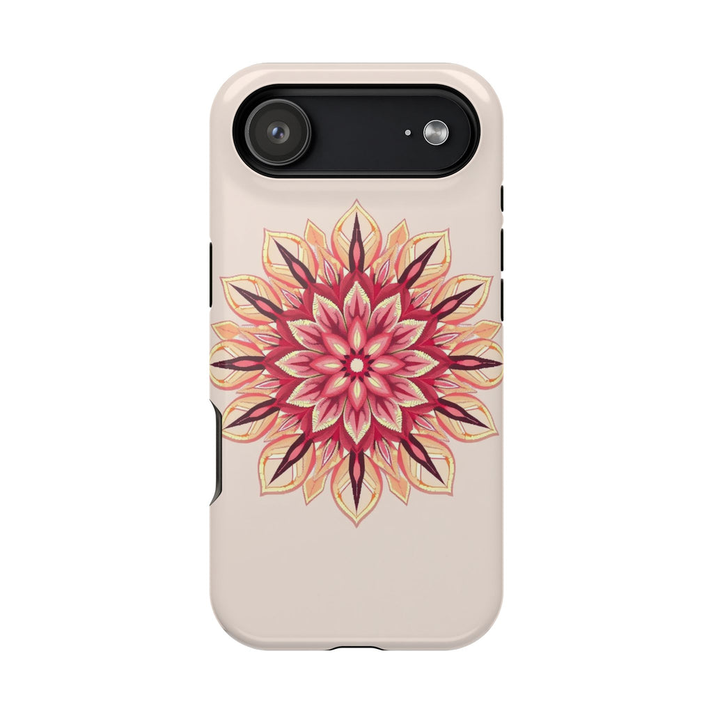 iPhone Floral Mandala Pixel Art -Bit Slim Everyday Designer Case · iPhone Case