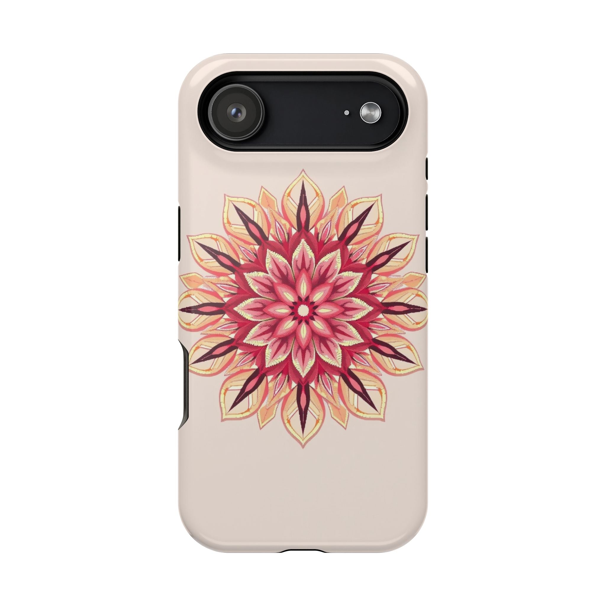 iPhone Floral Mandala Pixel Art -Bit Slim Everyday Designer Case · iPhone Case