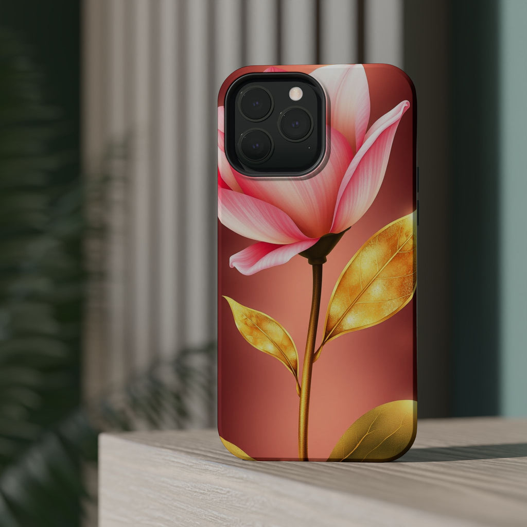 iPhone Dreamy Bloom and Leaf Design 14 Slim Everyday Designer Case · iPhone Case