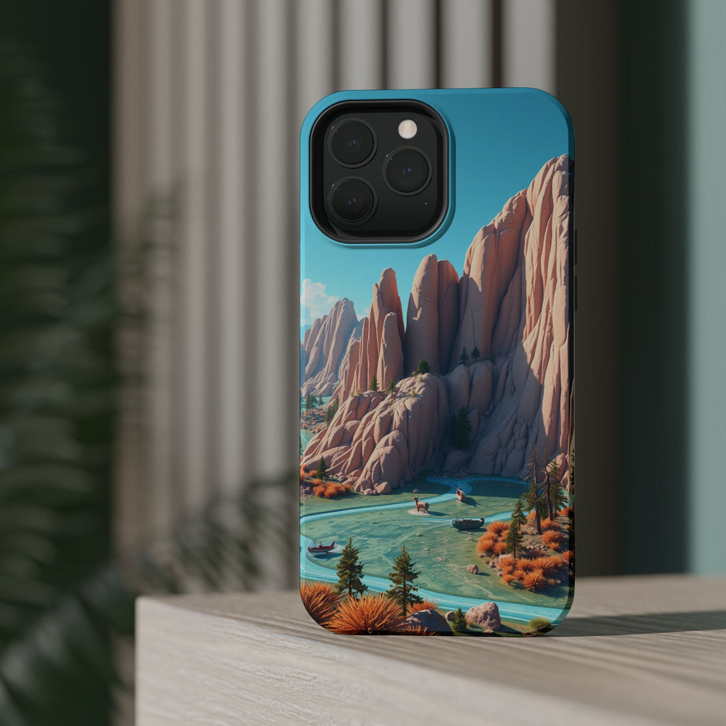 iPhone Pine Ridge Electric Art Slim Everyday Designer Case · iPhone Case