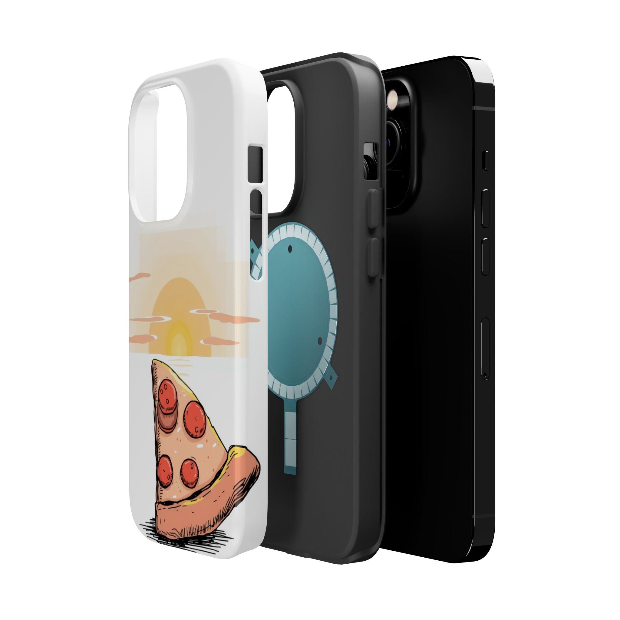 iPhone Earthy Pizza Slice Sunset Design Slim Everyday Designer Case · iPhone Cas