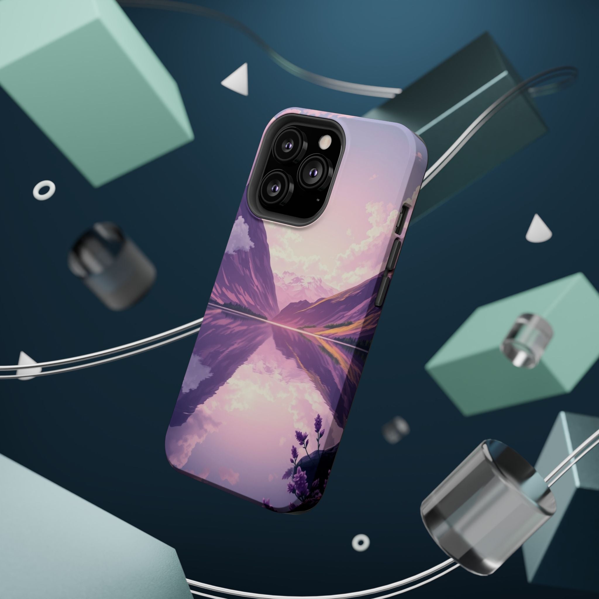 iPhone Lavender And Pearl Fjord Reflection Slim iPhone Everyday · iPhone Case
