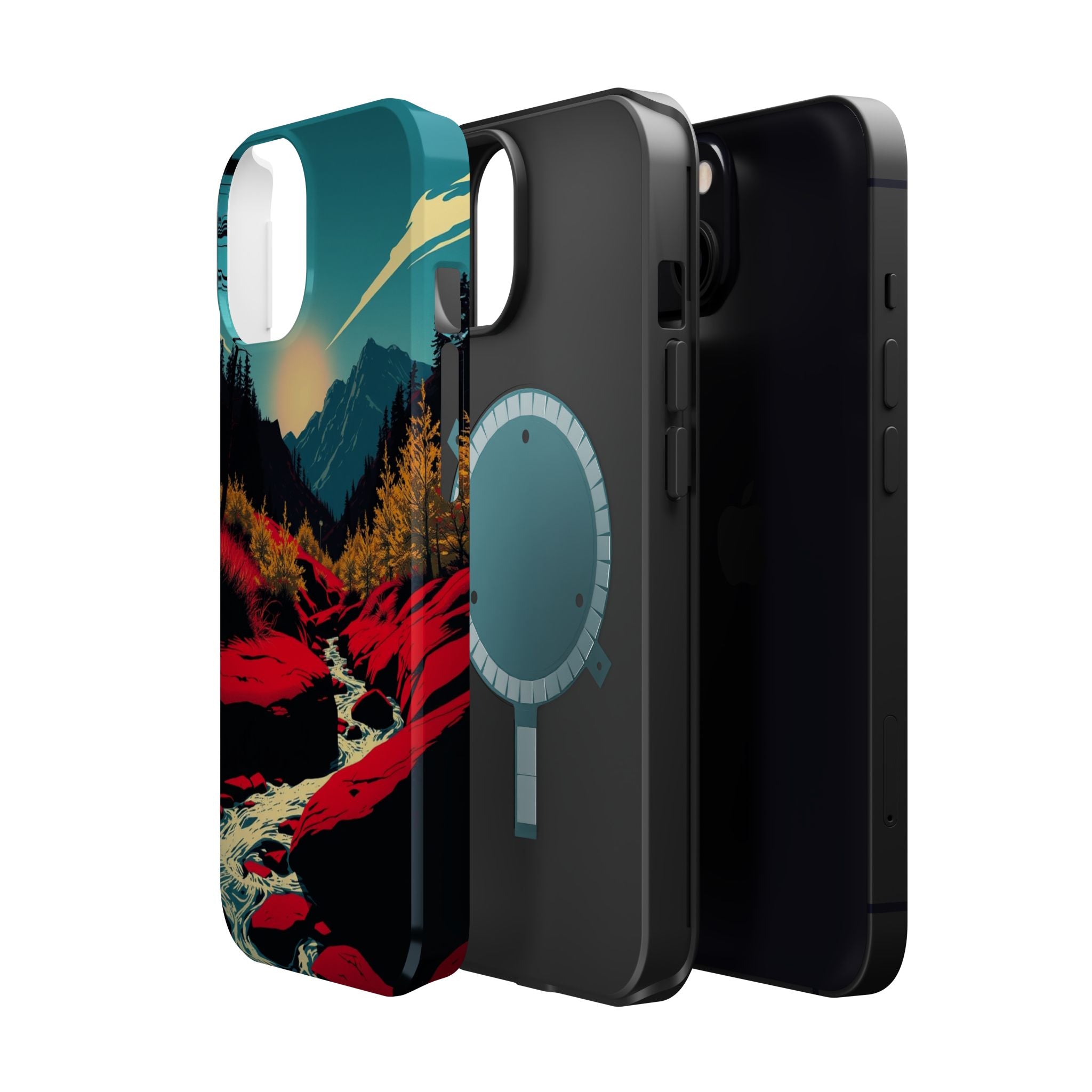iPhone Earthy Spring Creek Design Bold Modern Everyday Snap Case · iPhone Case