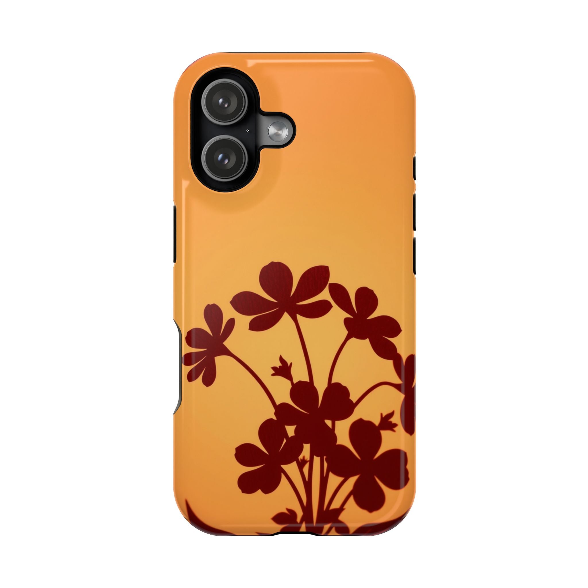 iPhone Floral Silhouette Electric Art Slim Everyday Designer Case · iPhone Case