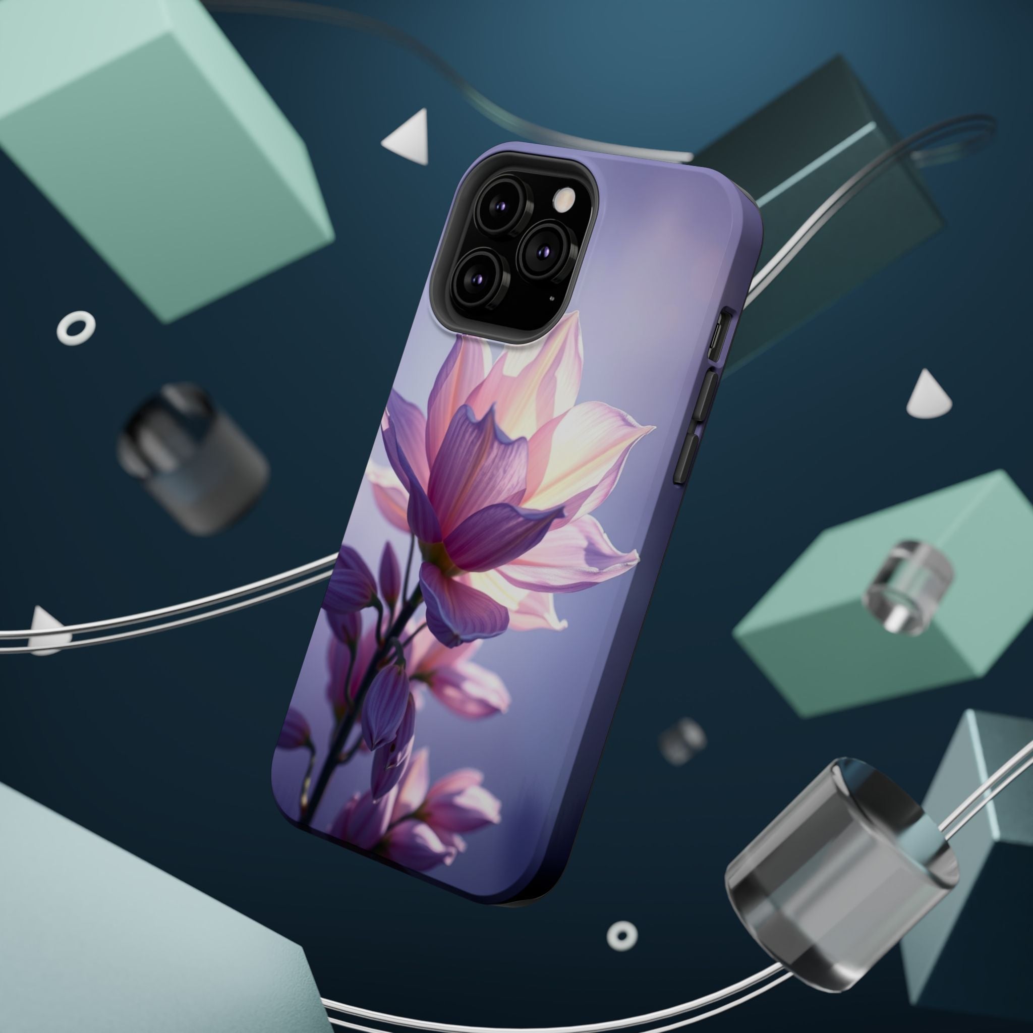 iPhone Floral Ombre Electric Art Bold Modern Everyday Snap Case · iPhone Case