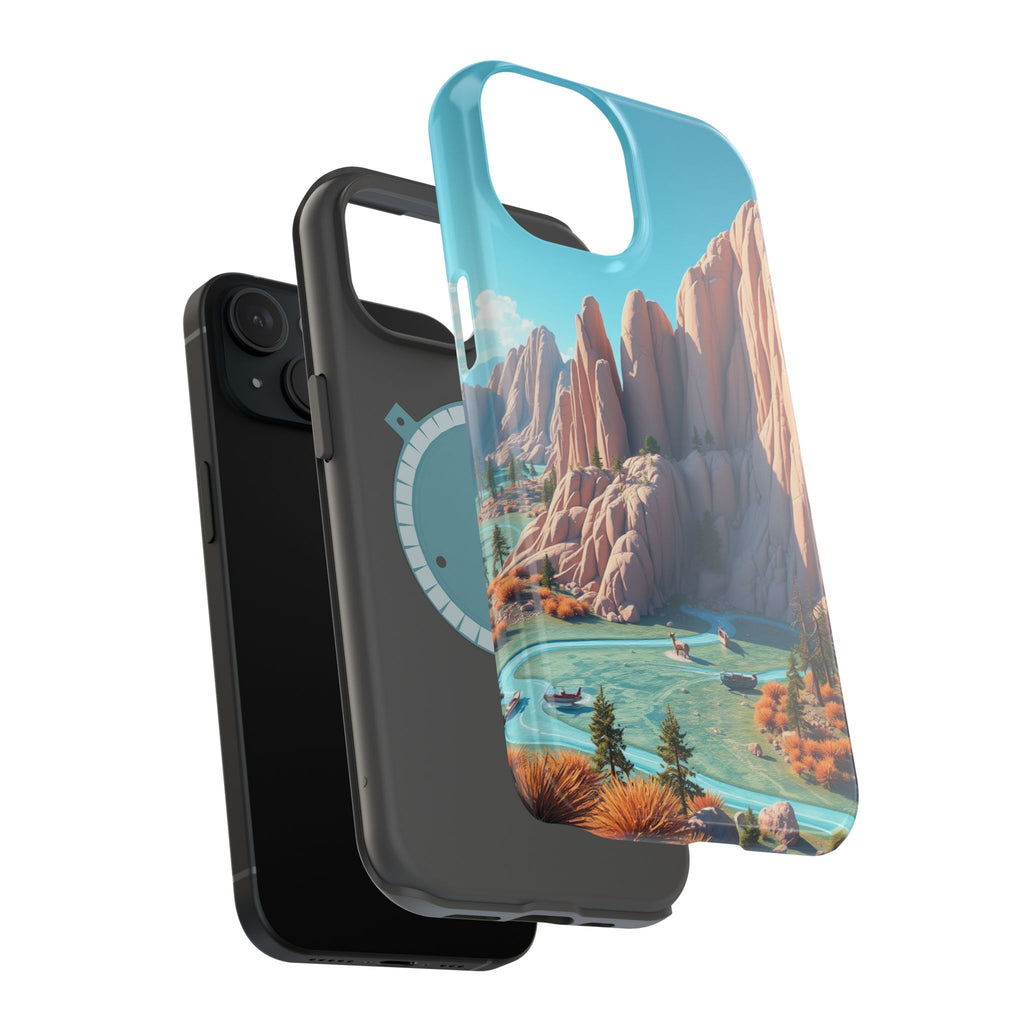 iPhone Pine Ridge Electric Art Slim Everyday Designer Case · iPhone Case