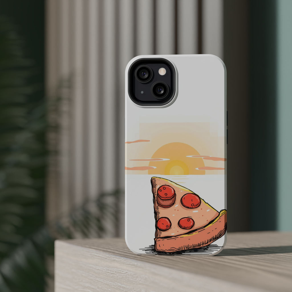 iPhone Earthy Pizza Slice Sunset Design Slim Everyday Designer Case · iPhone Cas