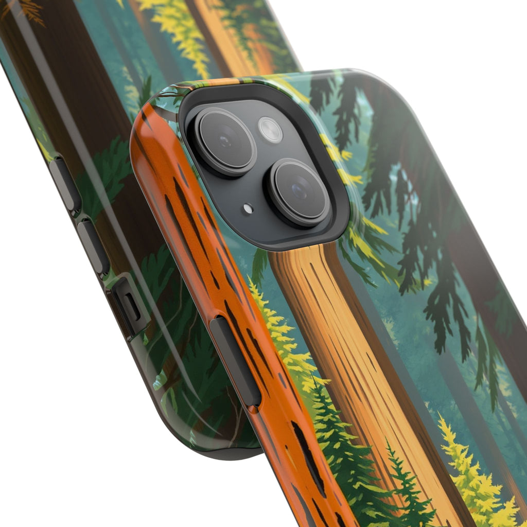 iPhone Redwood Forest Oil Painting Impressionist Clean iPhone Minimal · iPhone C