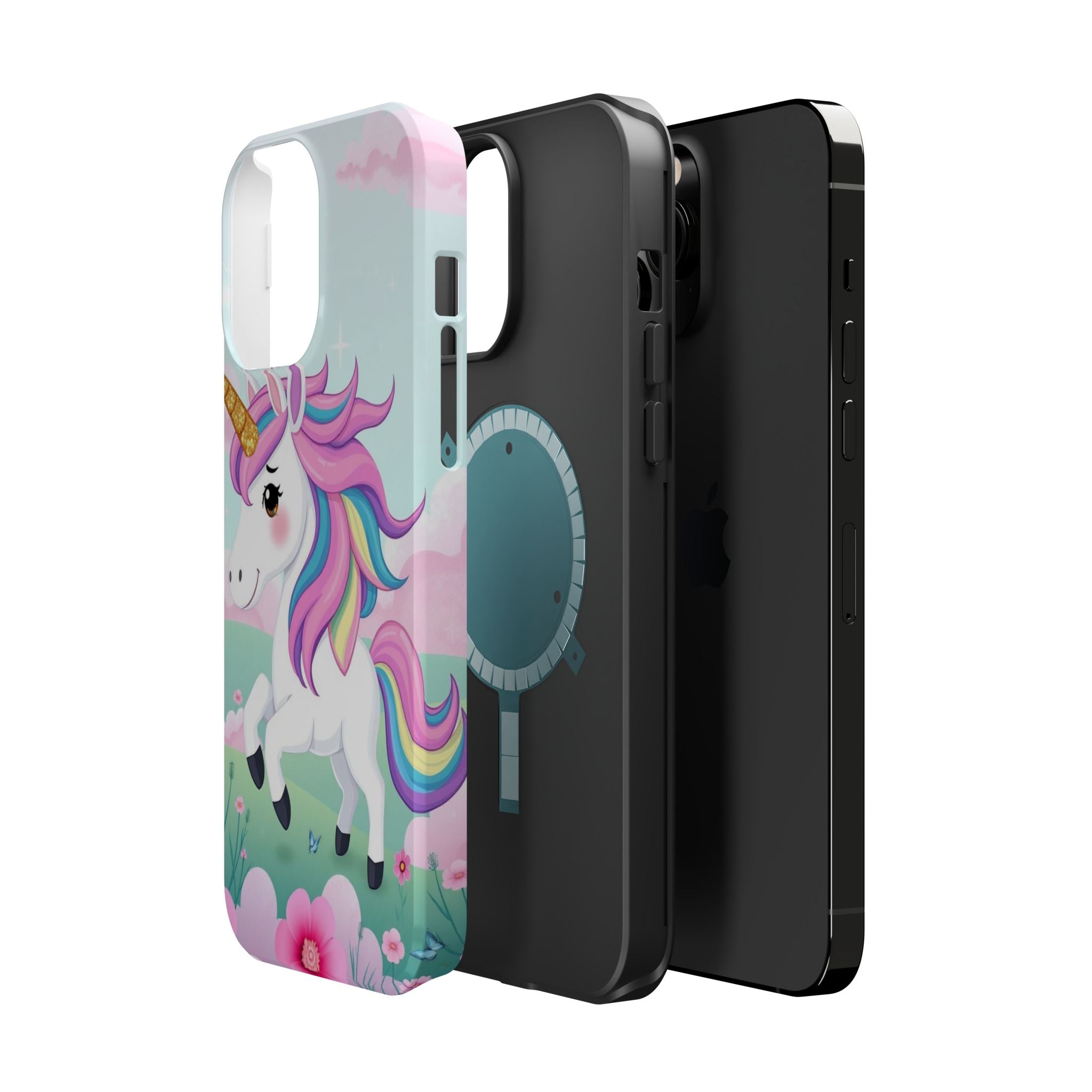 iPhone Rainbow Unicorn Kids Fun Soft iPhone Phone Case Gift Finish · iPhone Case