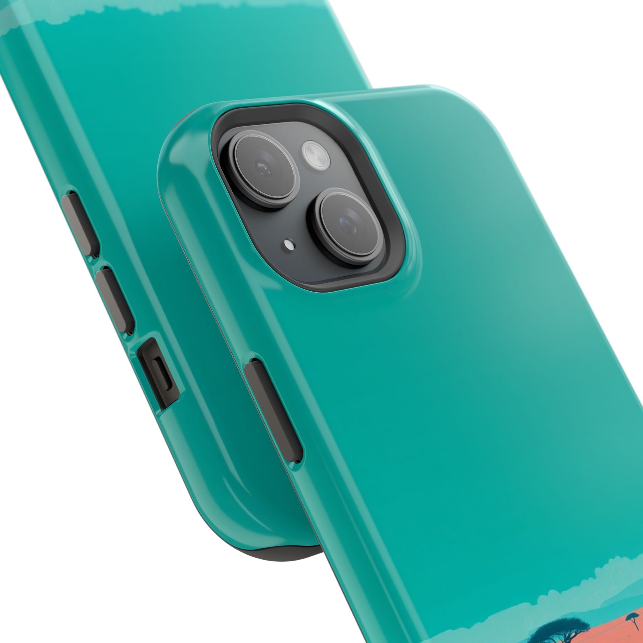 iPhone Savanna Horizon Risograph Print Slim Everyday Designer Case · iPhone Case