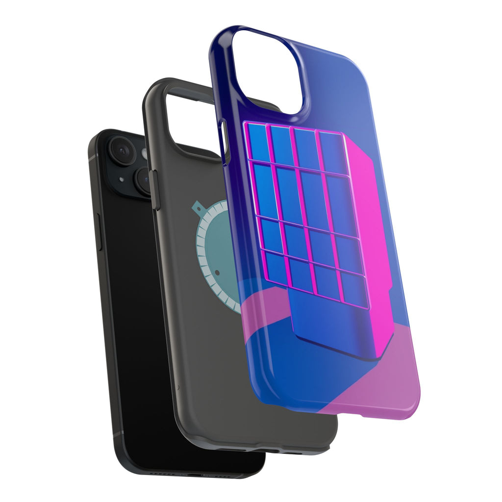 iPhone Earthy 80s Grid Synthwave Design Slim Everyday Designer Case · iPhone Cas