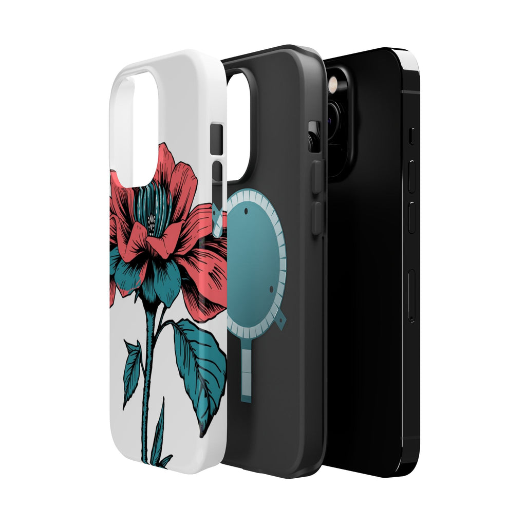 iPhone Garden Party Bloom Dark Gothic Ink Slim Snap Case · iPhone Case