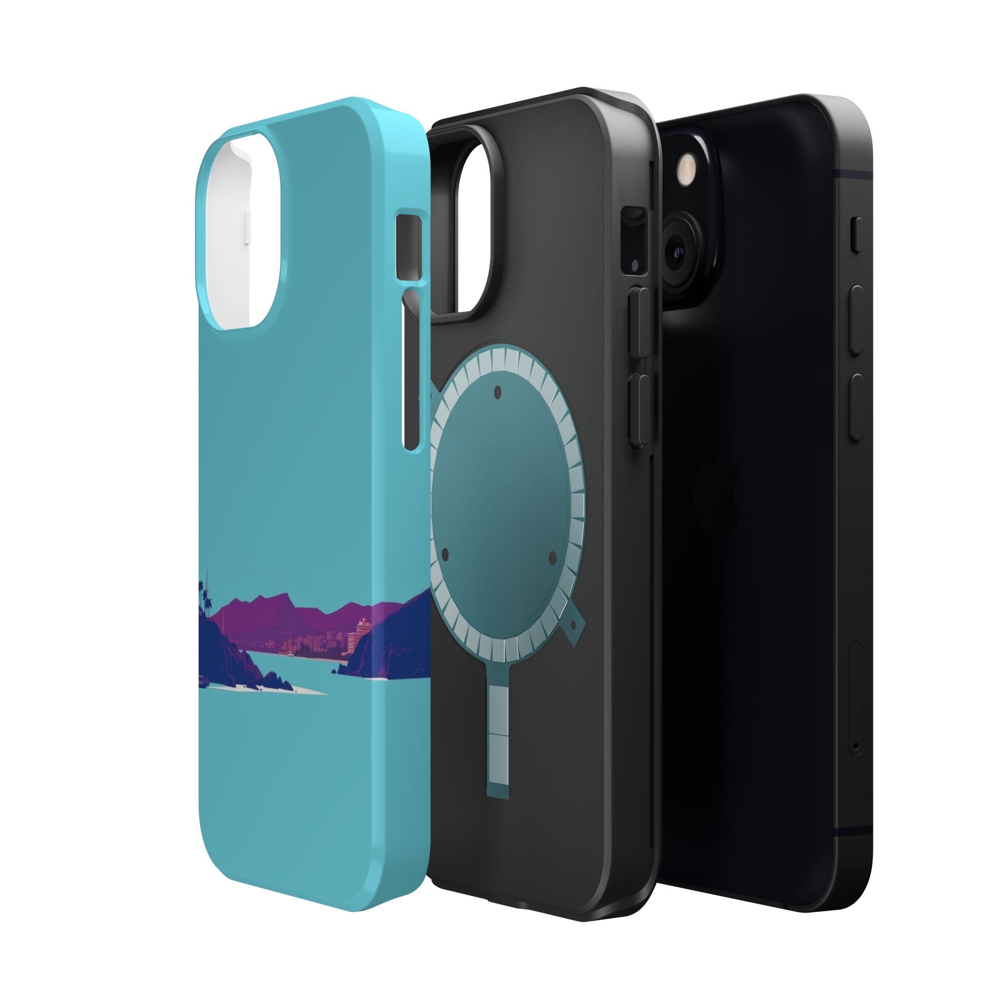 iPhone Hibiscus Coast Mystic Art Bold Modern Everyday Snap Case · iPhone Case