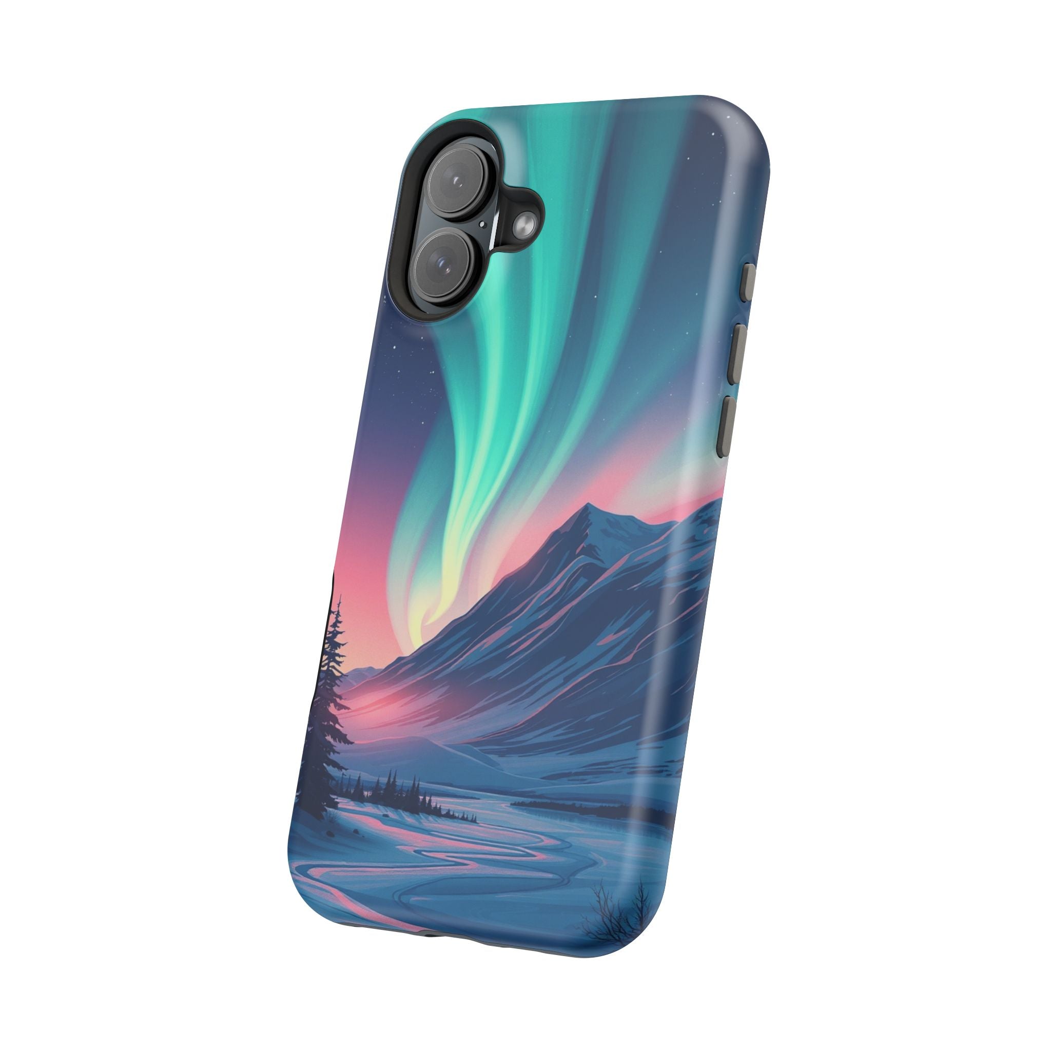 iPhone Mint And Blush Northern Lights Slim Everyday iPhone 18 Designer · iPhone