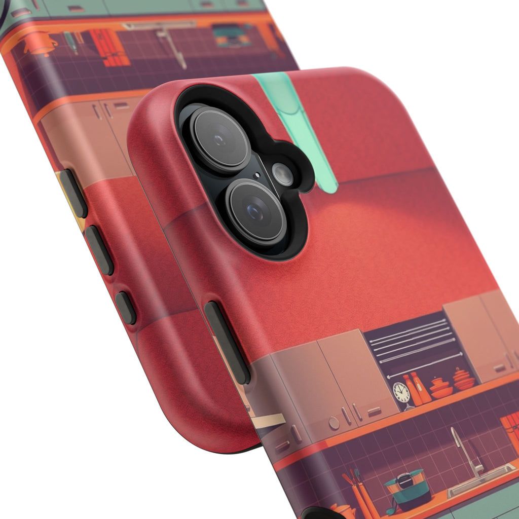 iPhone Earthy 1950s Kitchen Design Bold Modern Everyday Snap Case · iPhone Case
