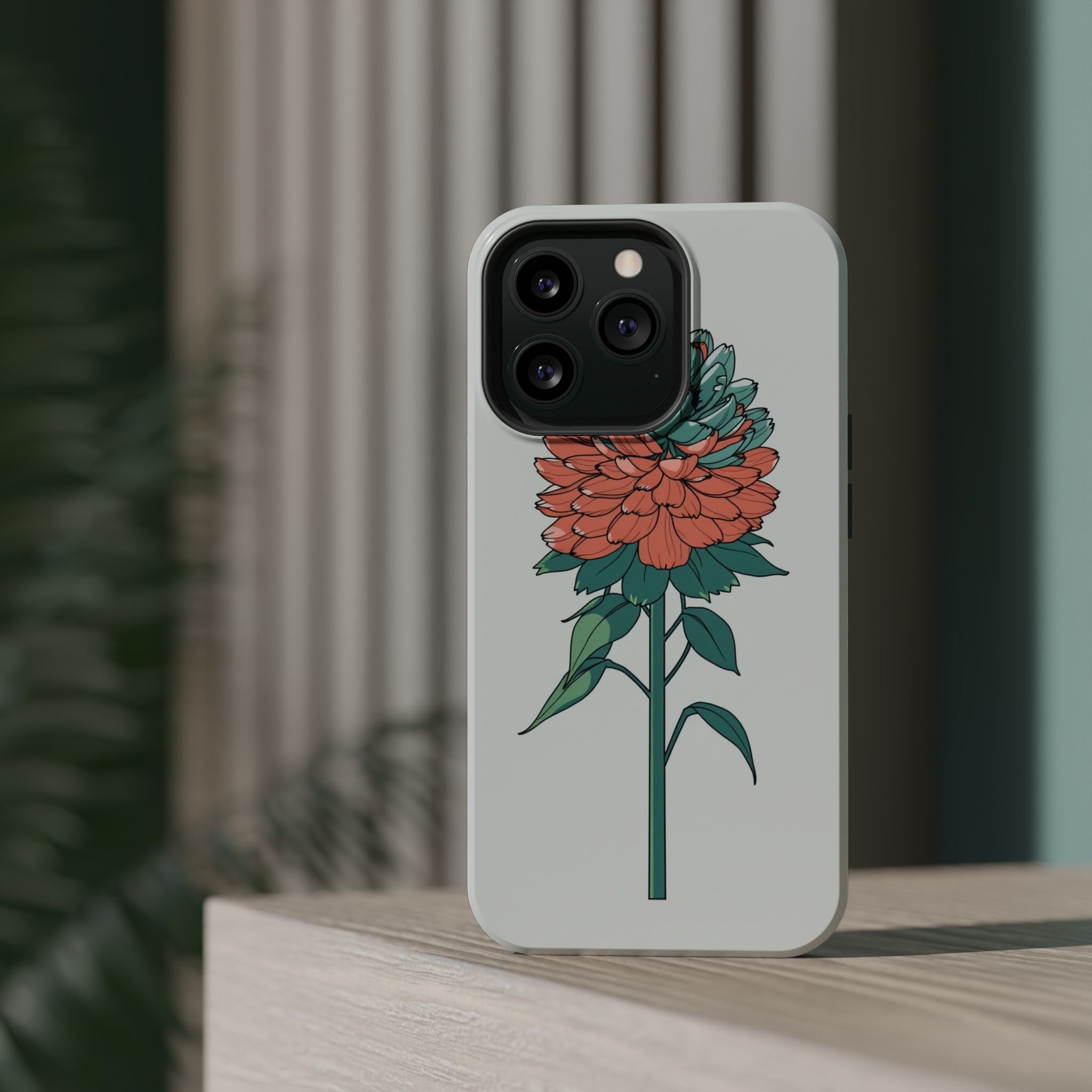 iPhone Serene Ranunculus Stack Design Slim Everyday Designer Case · iPhone Case