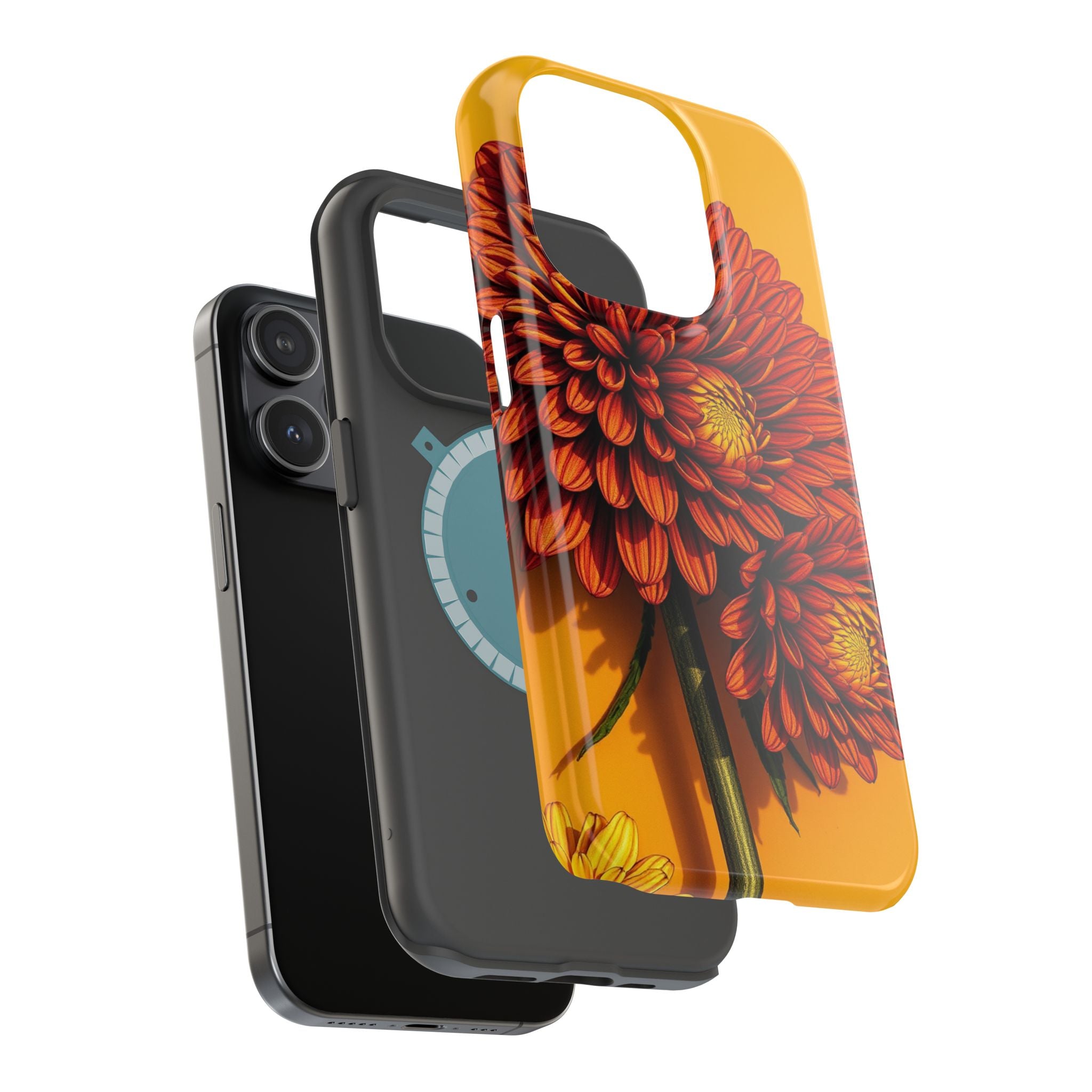 iPhone Mustard And Rust Ranunculus Stack Slim Everyday iPhone 14 · iPhone Case