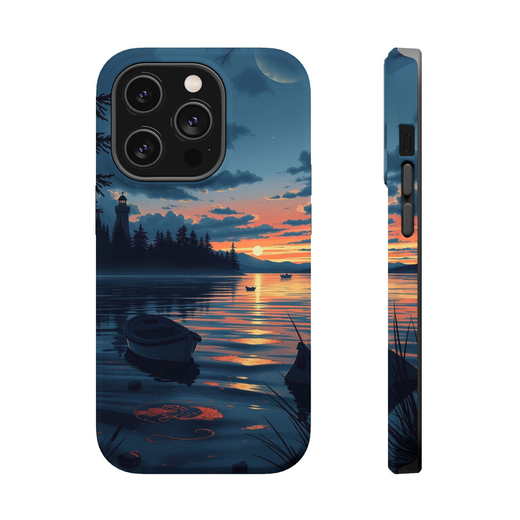 iPhone Lake at Twilight Grunge Distressed Slim iPhone Everyday Designer · iPhone