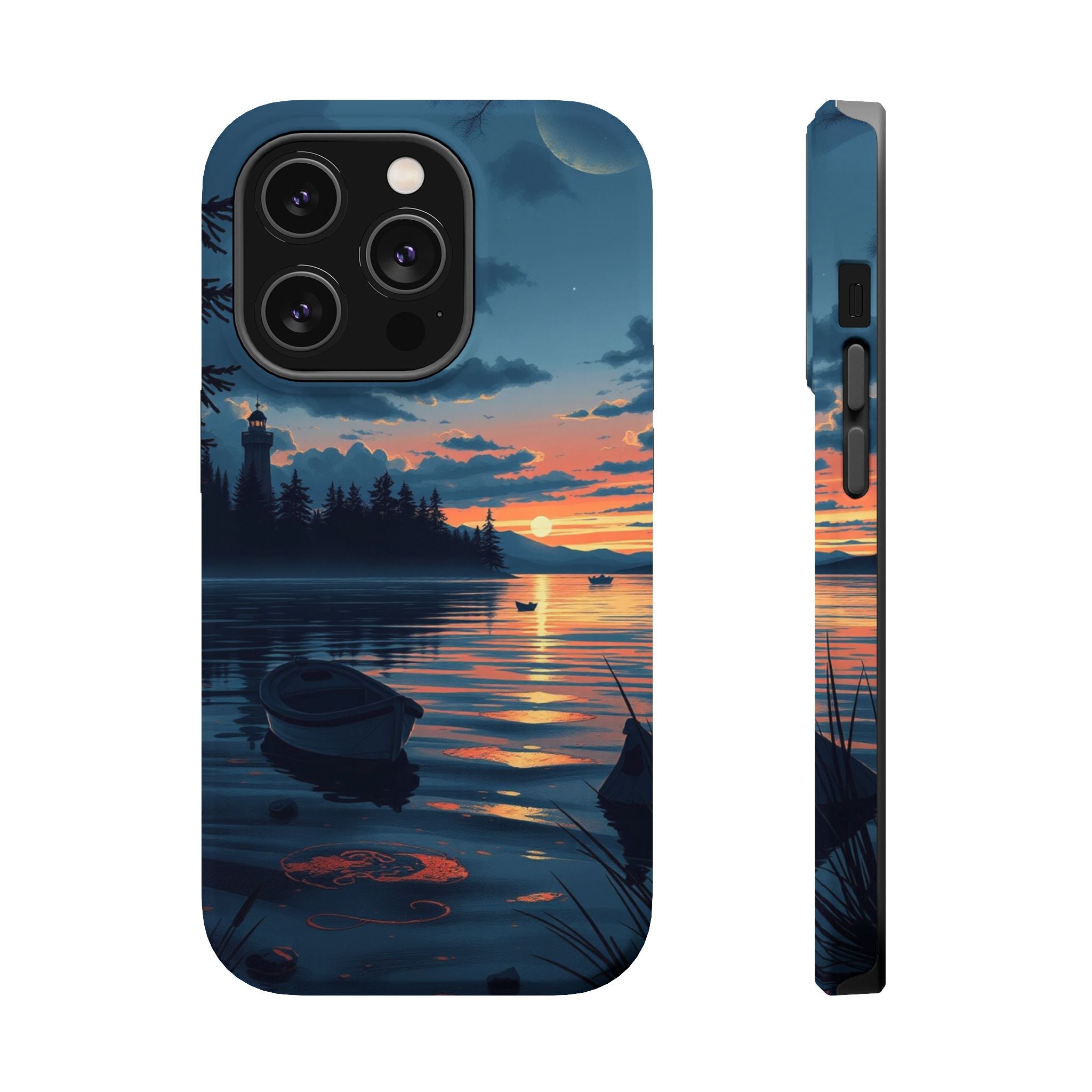 iPhone Lake at Twilight Grunge Distressed Slim iPhone Everyday Designer · iPhone