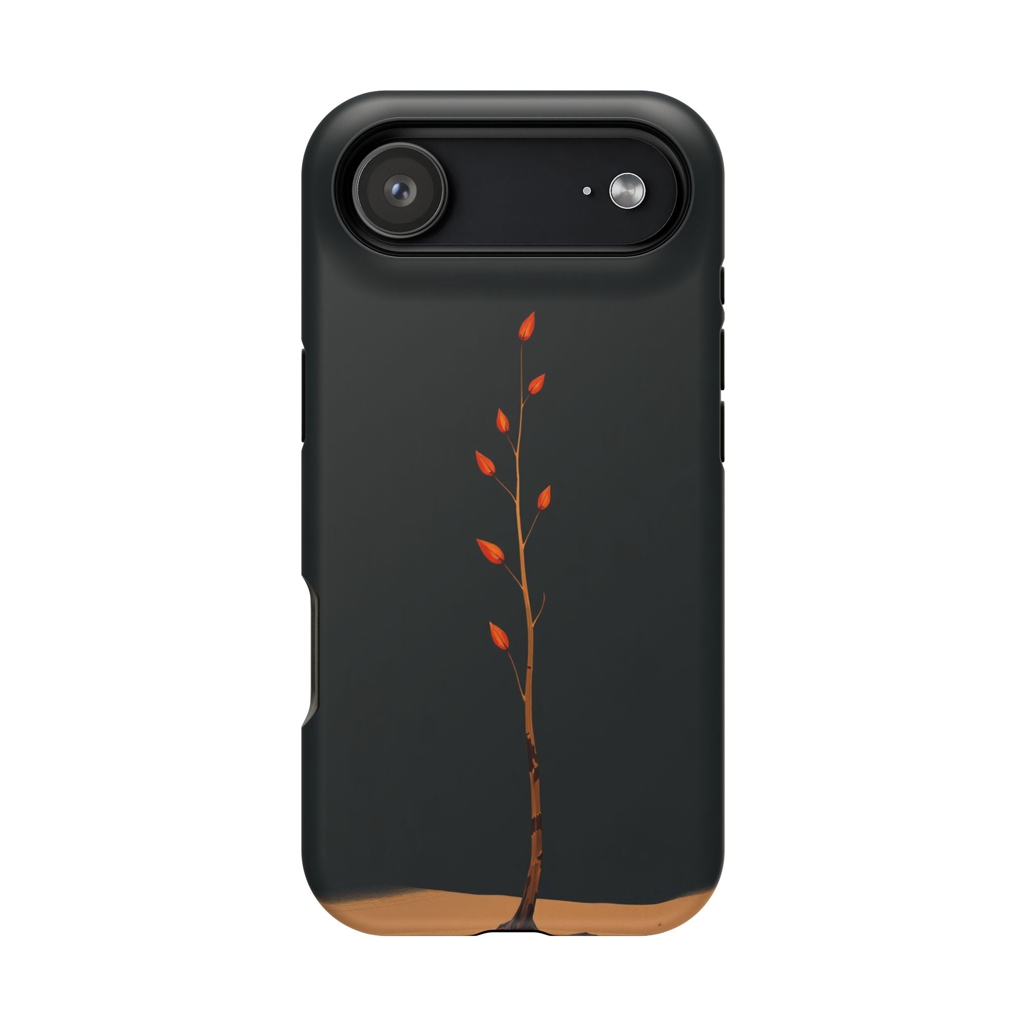 iPhone Burnt Orange And Sand Minimalist Stem Slim iPhone Everyday · iPhone Case