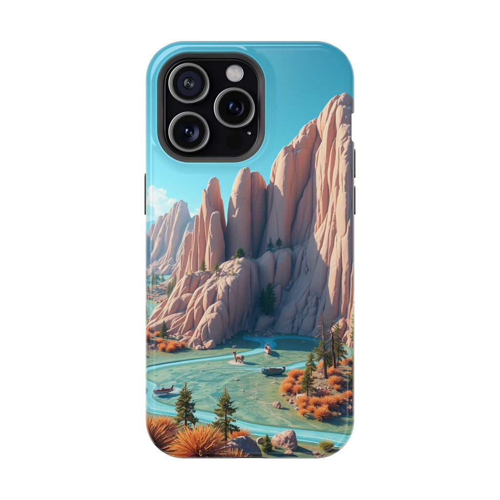 iPhone Pine Ridge Electric Art Slim Everyday Designer Case · iPhone Case