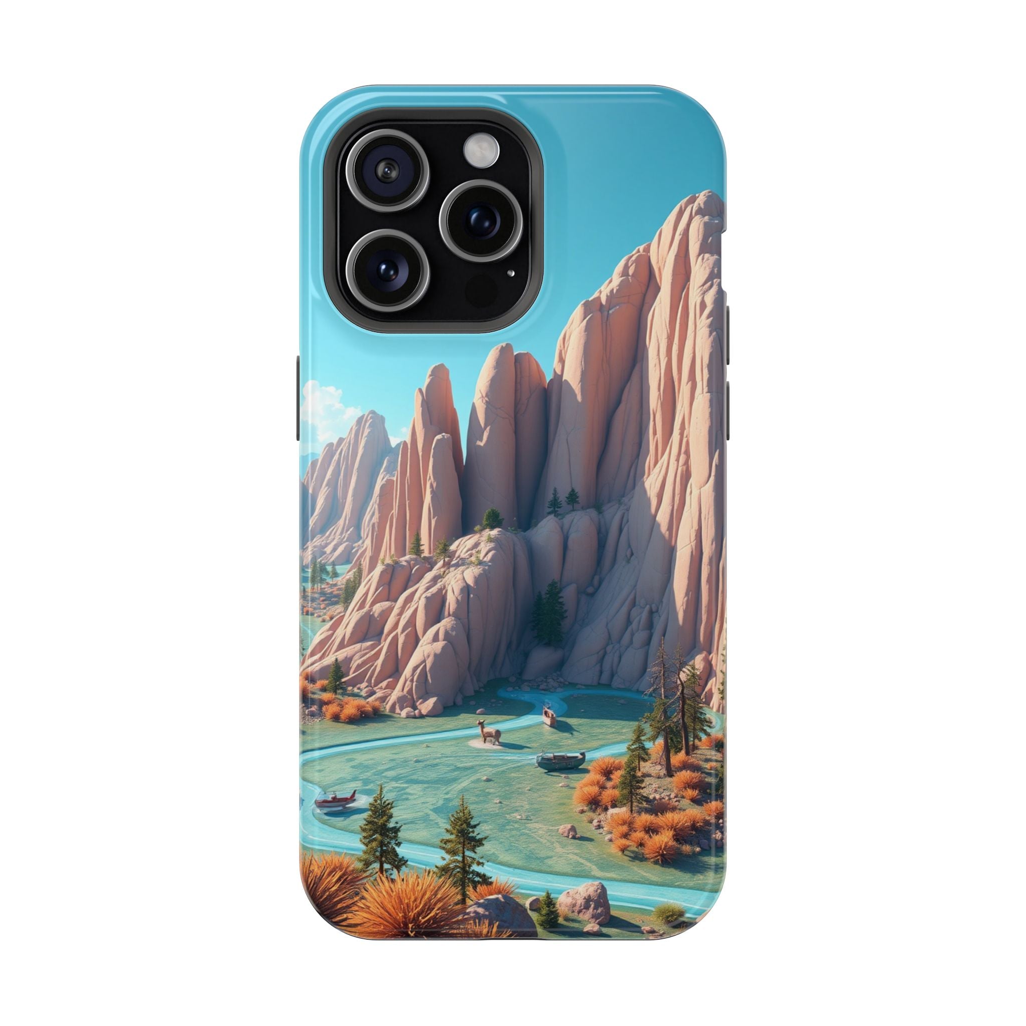 iPhone Pine Ridge Electric Art Slim Everyday Designer Case · iPhone Case