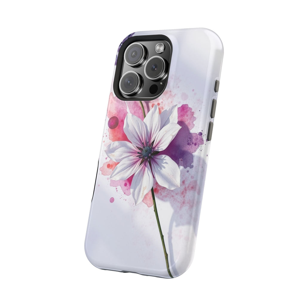 iPhone Floral Watercolor Splash Bold Art Slim Everyday iPhone 15 · iPhone Case