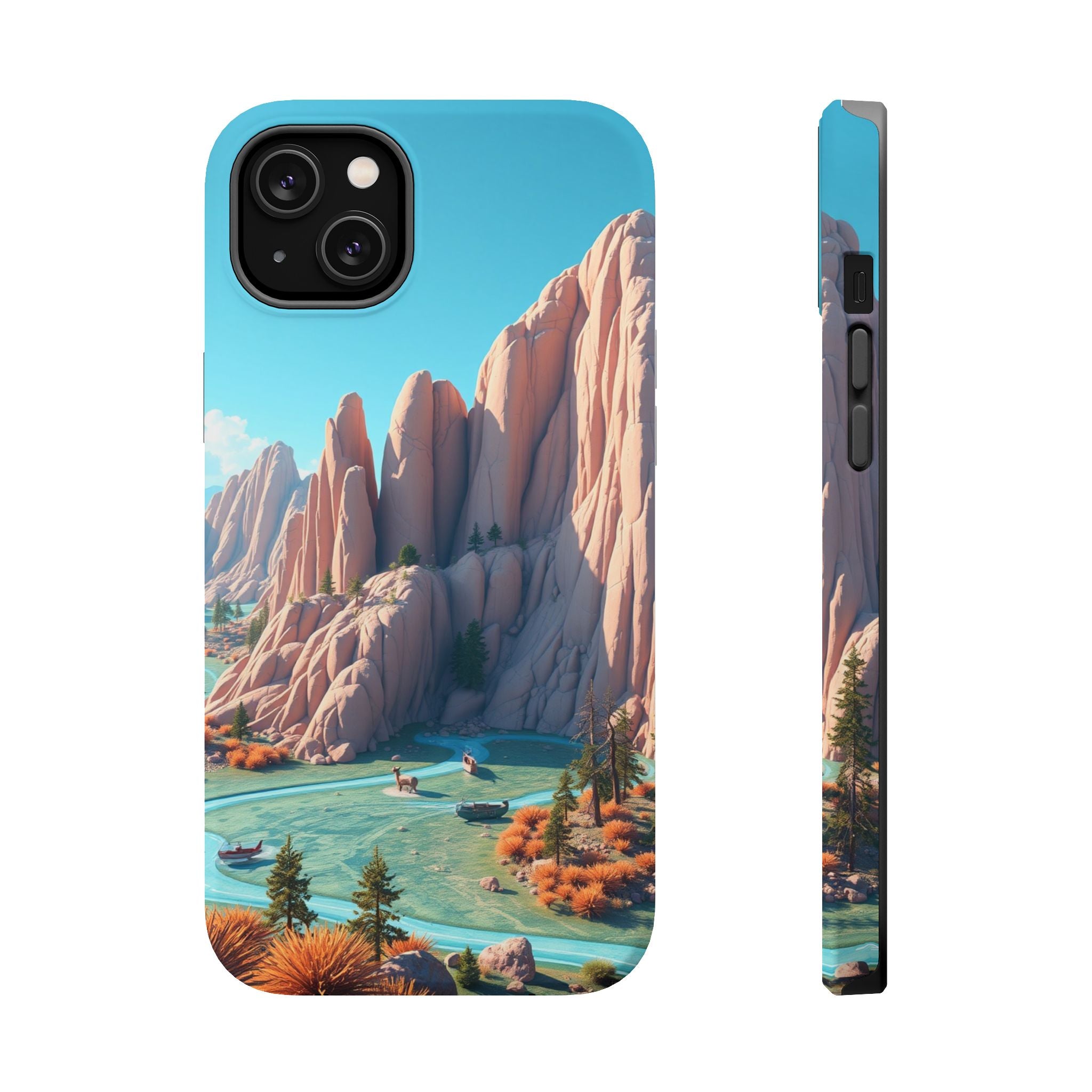 iPhone Pine Ridge Electric Art Slim Everyday Designer Case · iPhone Case