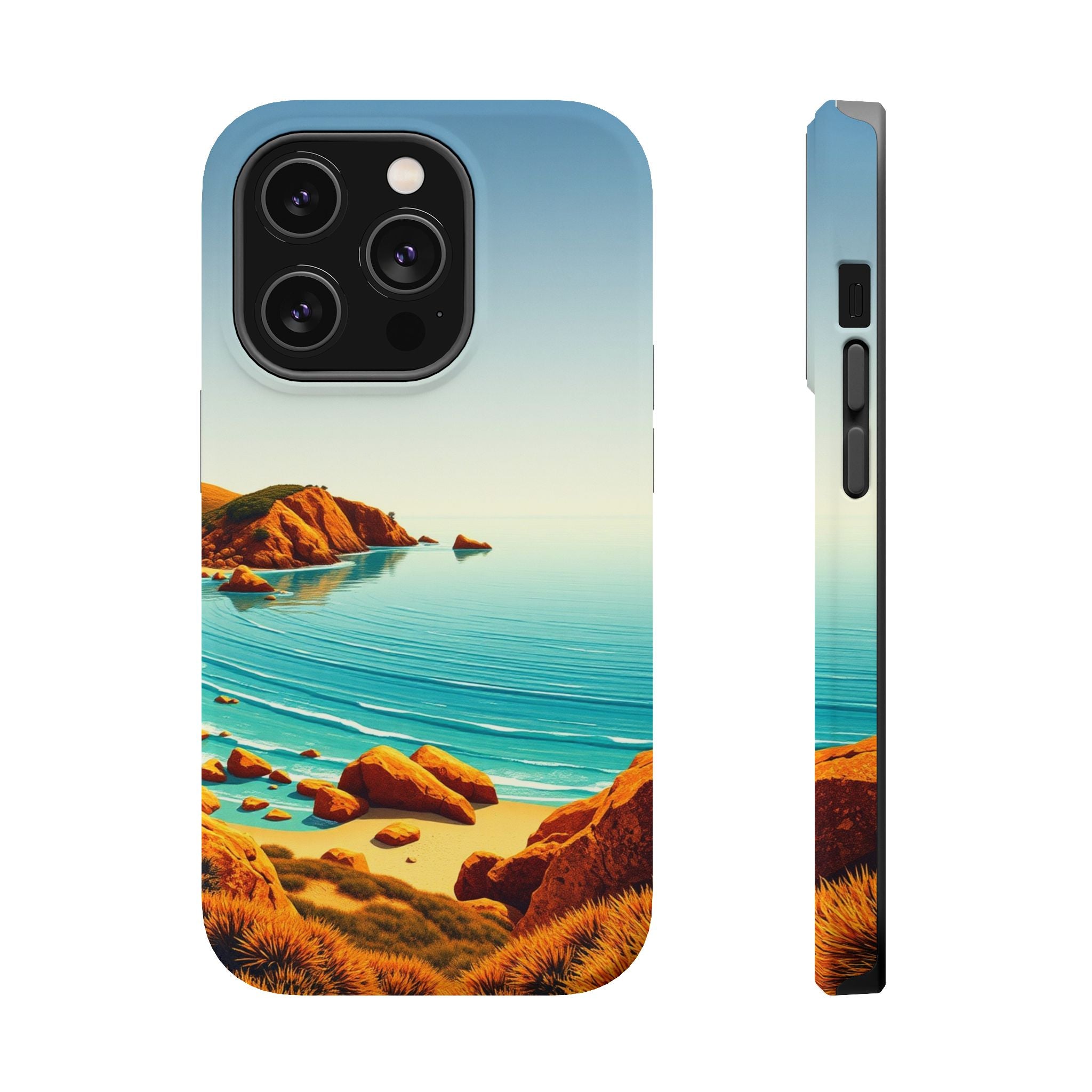 iPhone Mustard And Rust Pebble Beach Slim Everyday iPhone 14 Designer · iPhone C