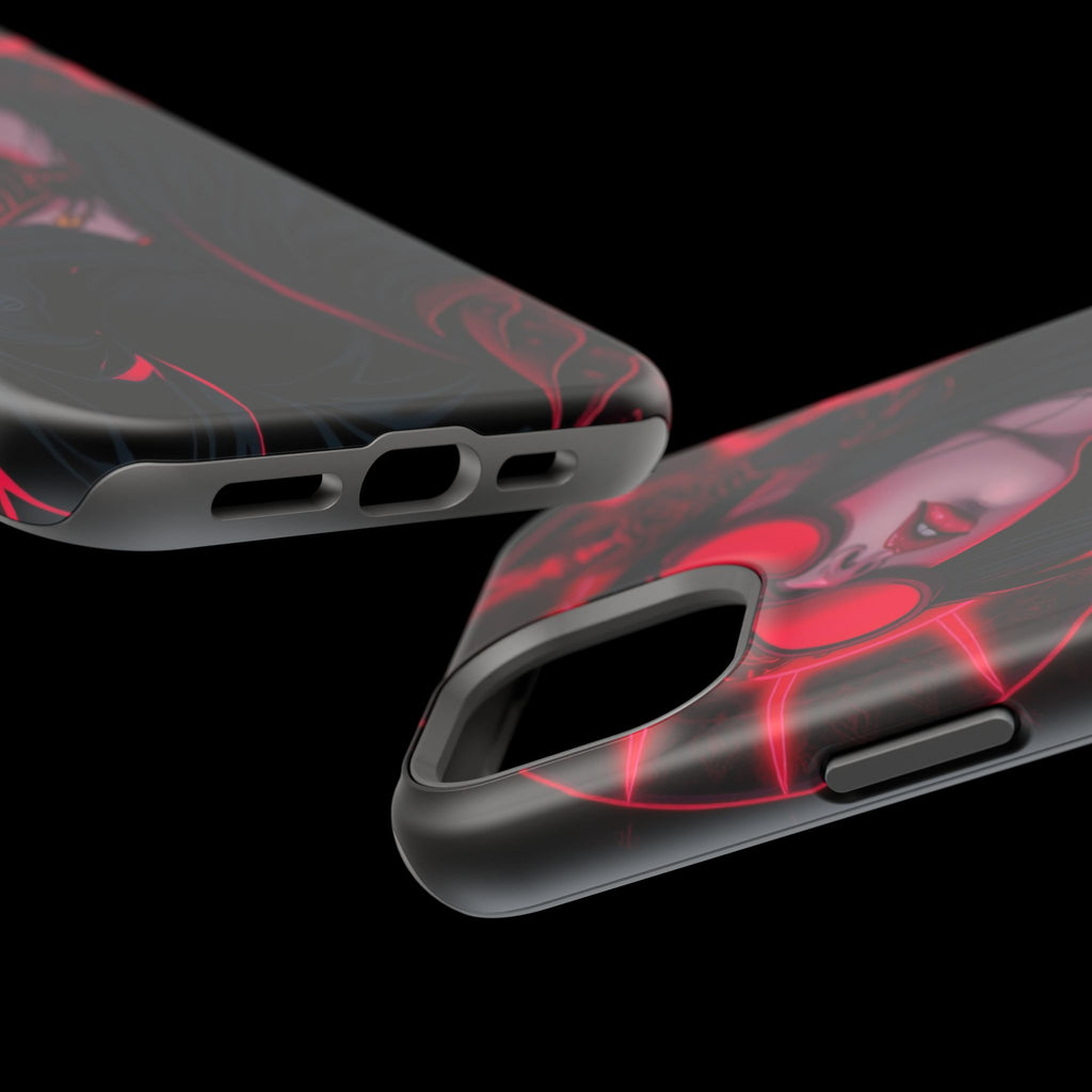 iPhone Black And Crimson Art Nouveau Female Slim Everyday Designer Case · iPhone
