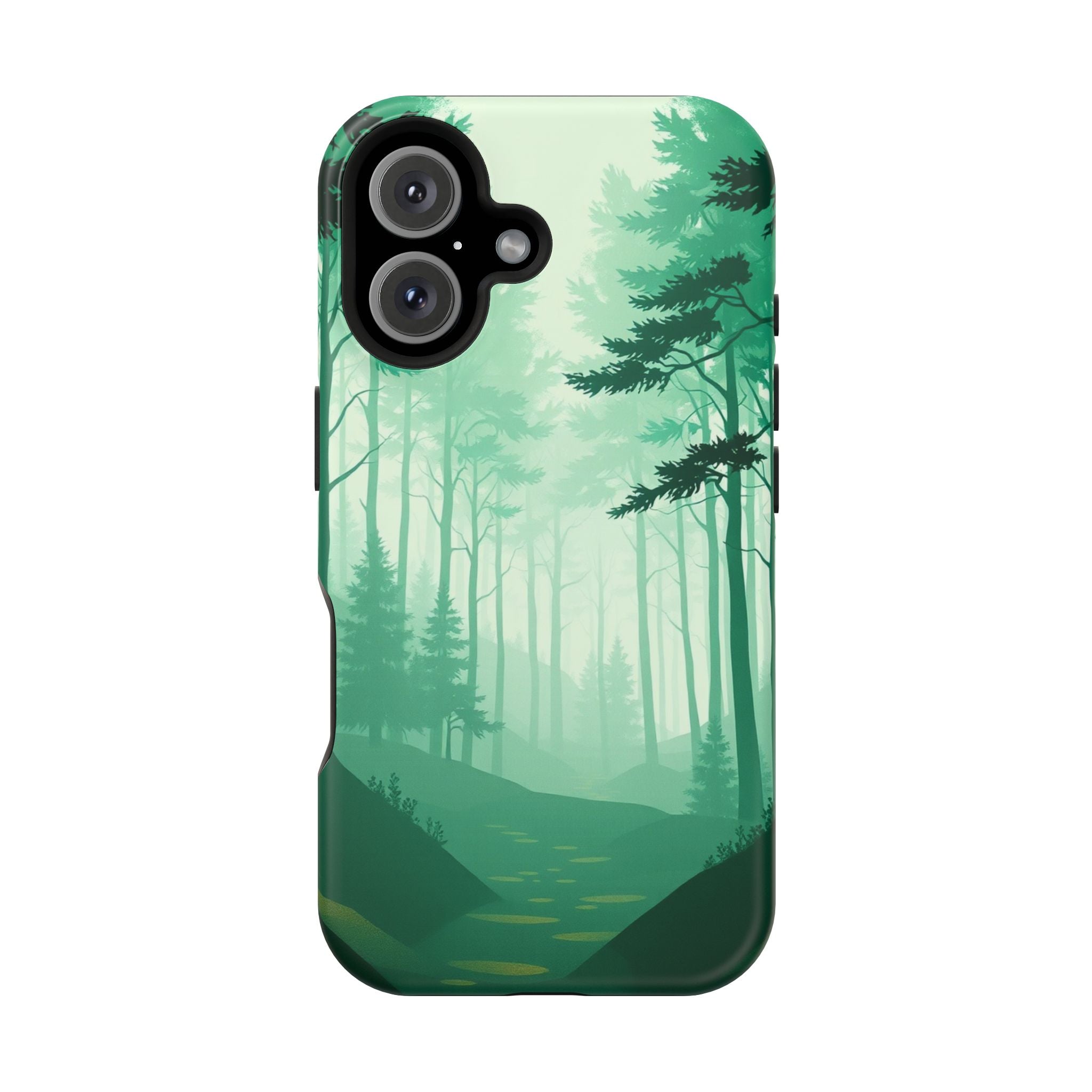 iPhone Earthy Misty Forest Path Design Slim Everyday Designer Case · iPhone Case